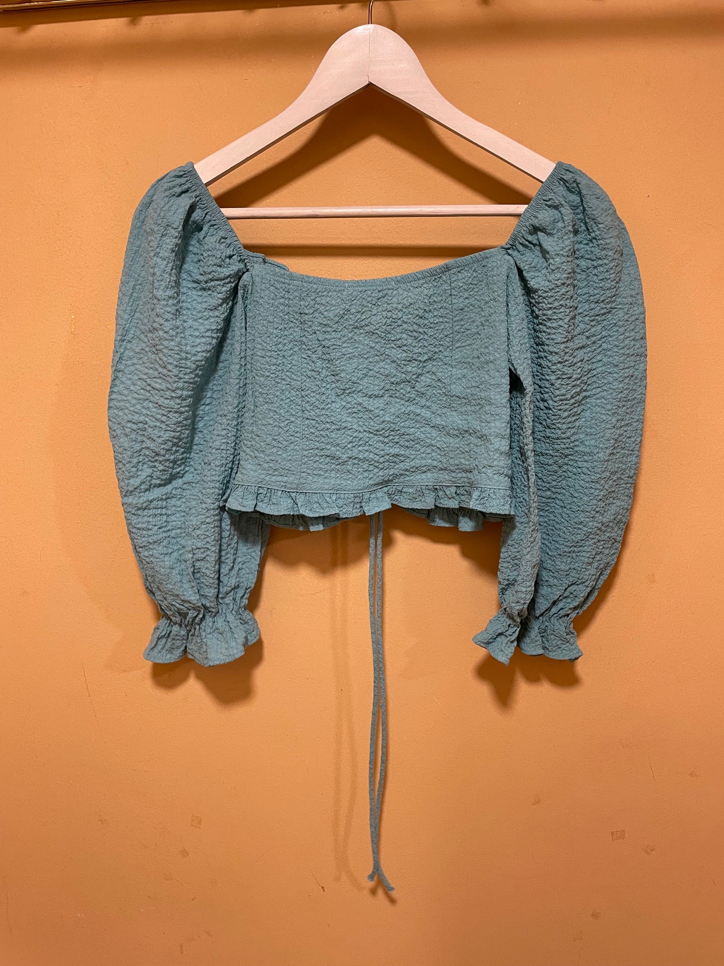 Stock, Crop Top BERSHKA σε Βεραμάν χρώμα (XS/S)