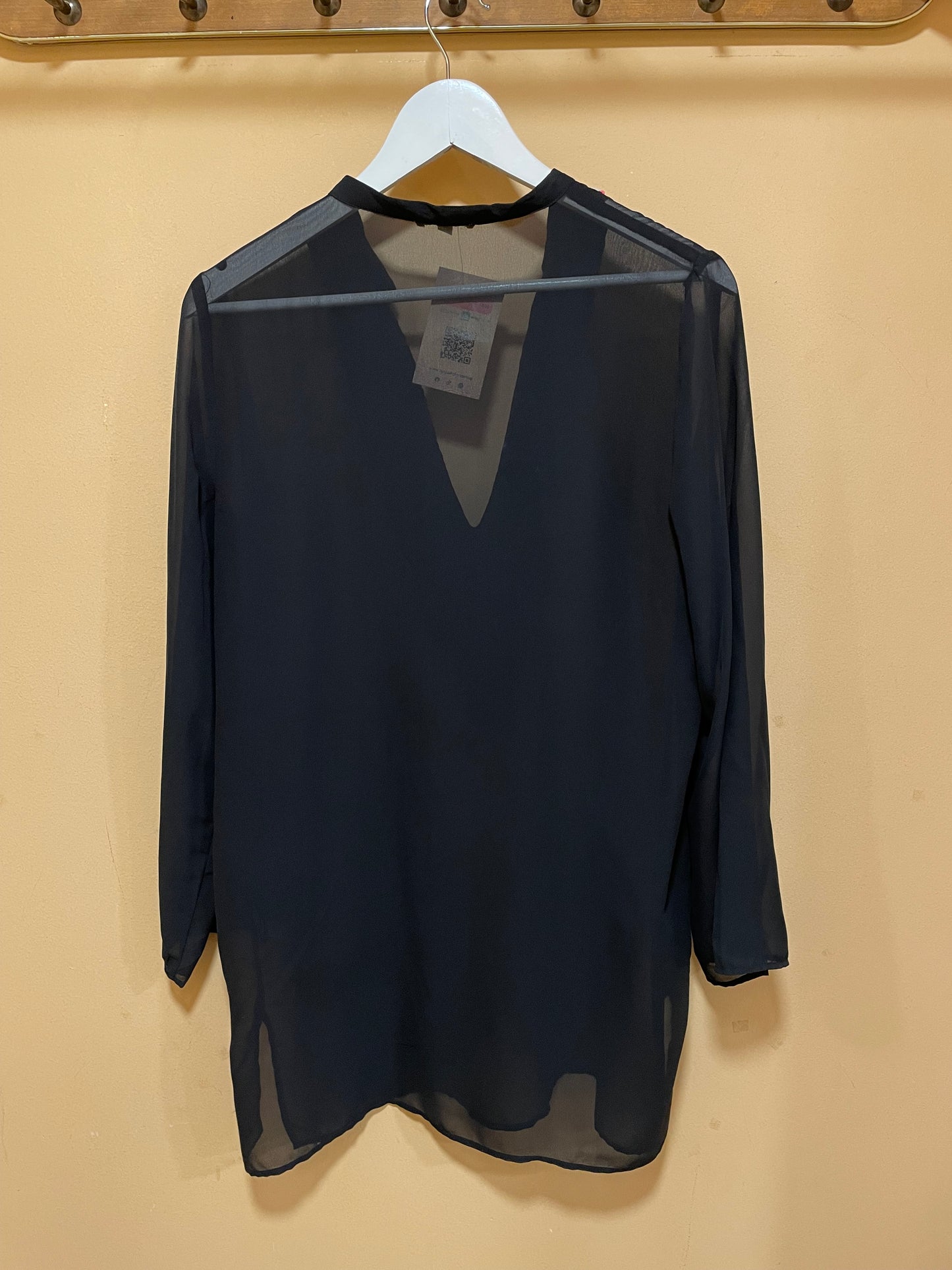 Γυναικείο, Ημι-διαφανές Τοπ GIANNI BINI σε Μαύρο χρώμα (Medium)