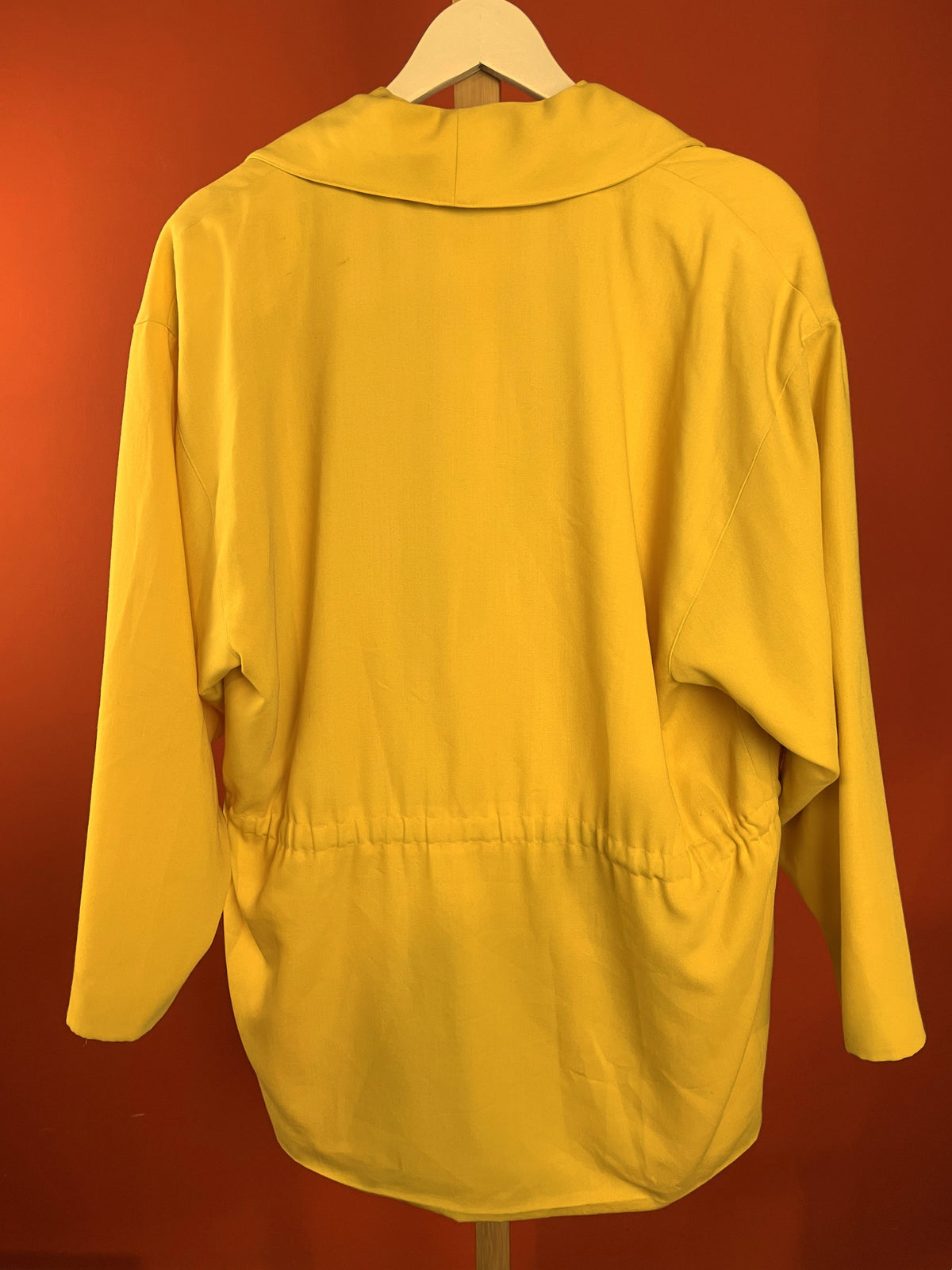 Wool Blended, Vintage Style Γυναικείο Τζάκετ GERRY WEBER σε Κίτρινο χρώμα (Άνετο L-Καλύπτει και XL)