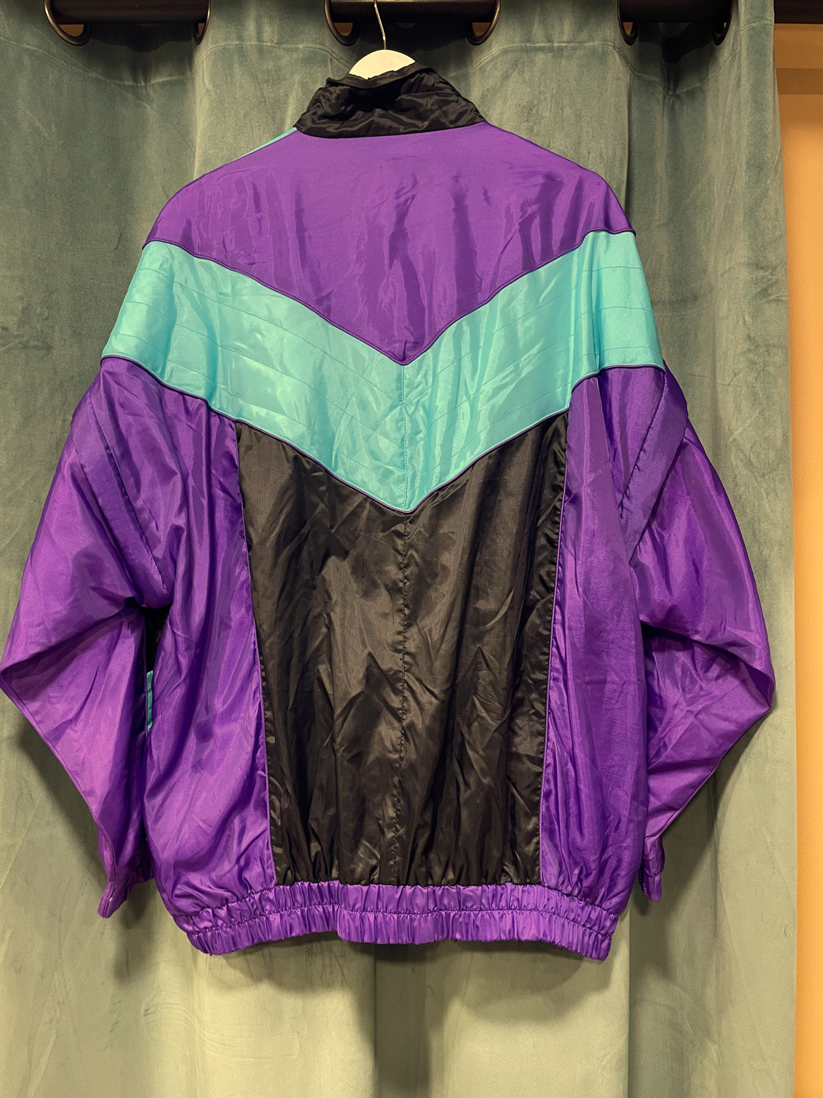 Vintage, 80s Τζάκετ σε Μωβ / Βεραμάν χρώματα (Ανδρικό M/L - Γυναικείο L/XL - Άνετη γραμμή)