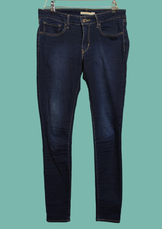 Γυναικείο, Ελαστικό Τζιν Παντελόνι LEVΙ'S High Rise Skinny σε Σκούρο Μπλε χρώμα (No 27-Small)