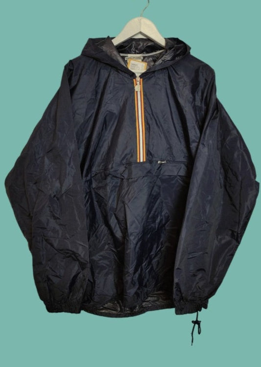 Αδιάβροχο, Λεπτό Ανδρικό Πανωφόρι K-WAY σε Σκούρο Μπλε Χρώμα (XL)