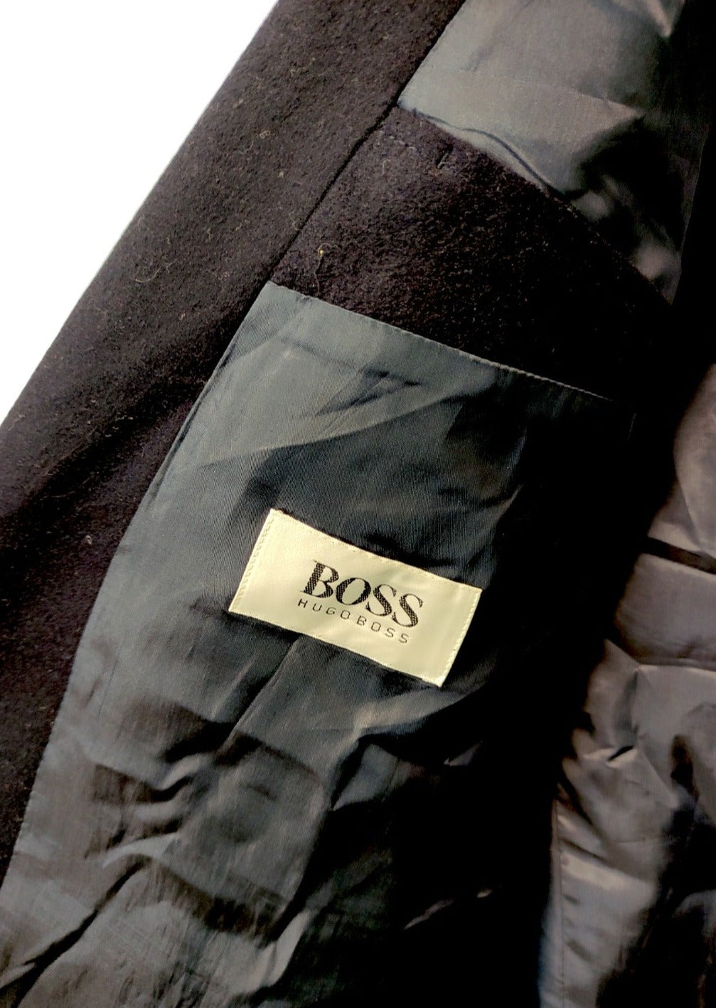 Premium Branded, Vintage, Μάλλινο Ανδρικό Σακάκι σε Μαύρο Χρώμα (M/L)