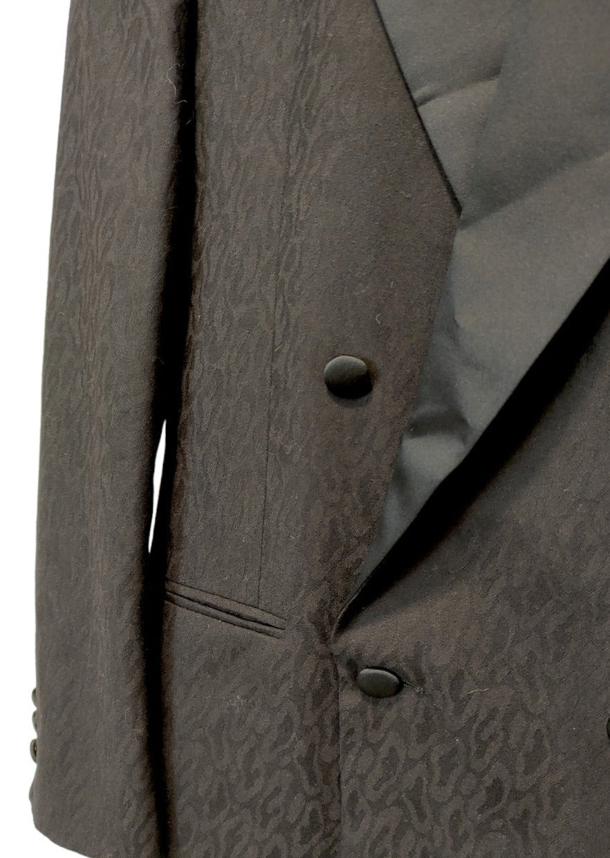 Vintage, Μάλλινο Ανδρικό Σακάκι FILA σε Μαύρο Χρώμα (Medium)