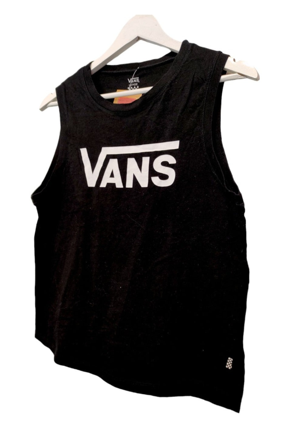 Αμάνικη, Γυναικεία Αθλητική Μπλούζα VANS σε Μαύρο Χρώμα (Medium)