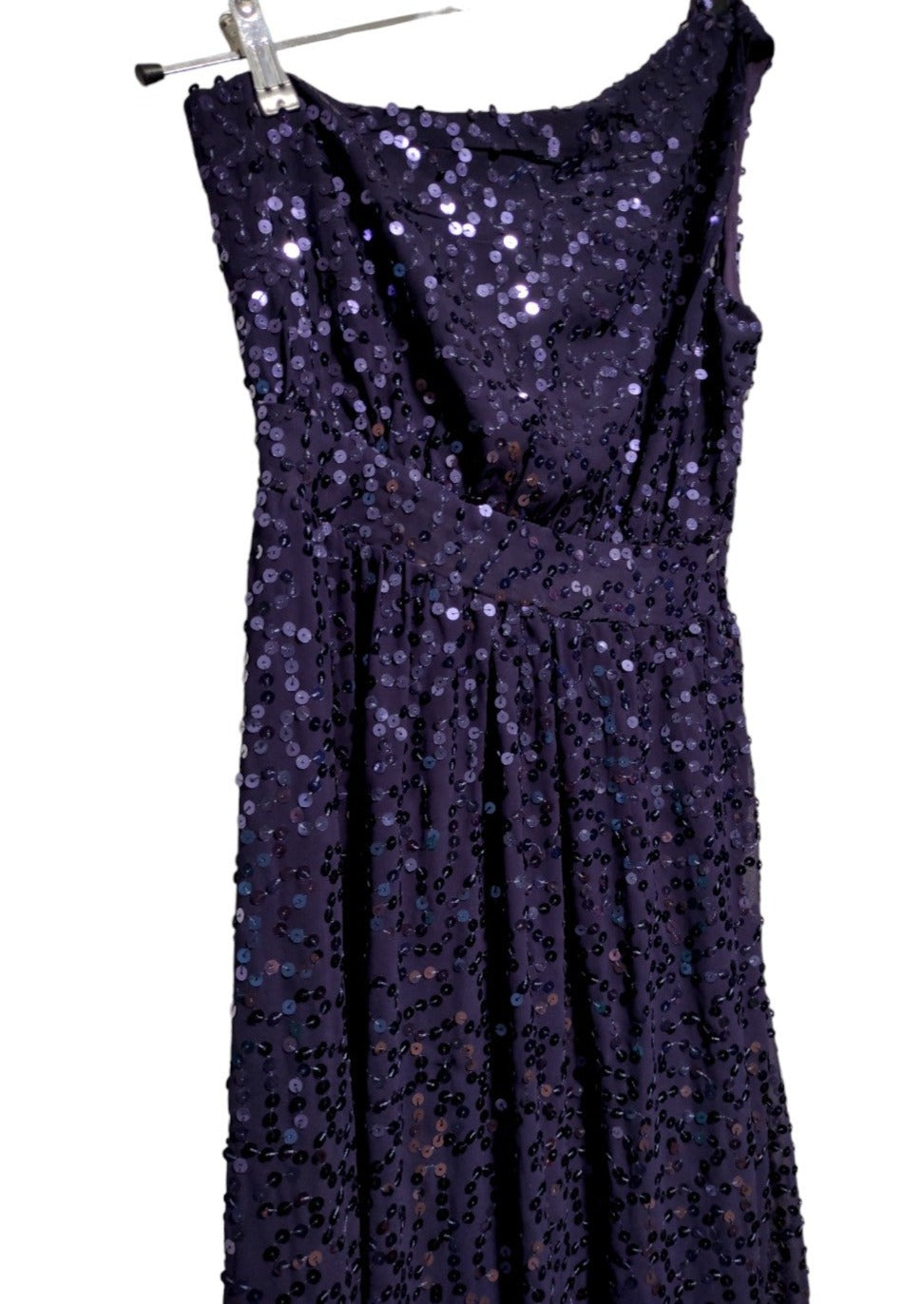 Αμπιγιέ, Maxi Φόρεμα με Παγιέτες ΒΟΟΗΟΟ OCCASION σε Μωβ-Μπλε χρώμα (Small)