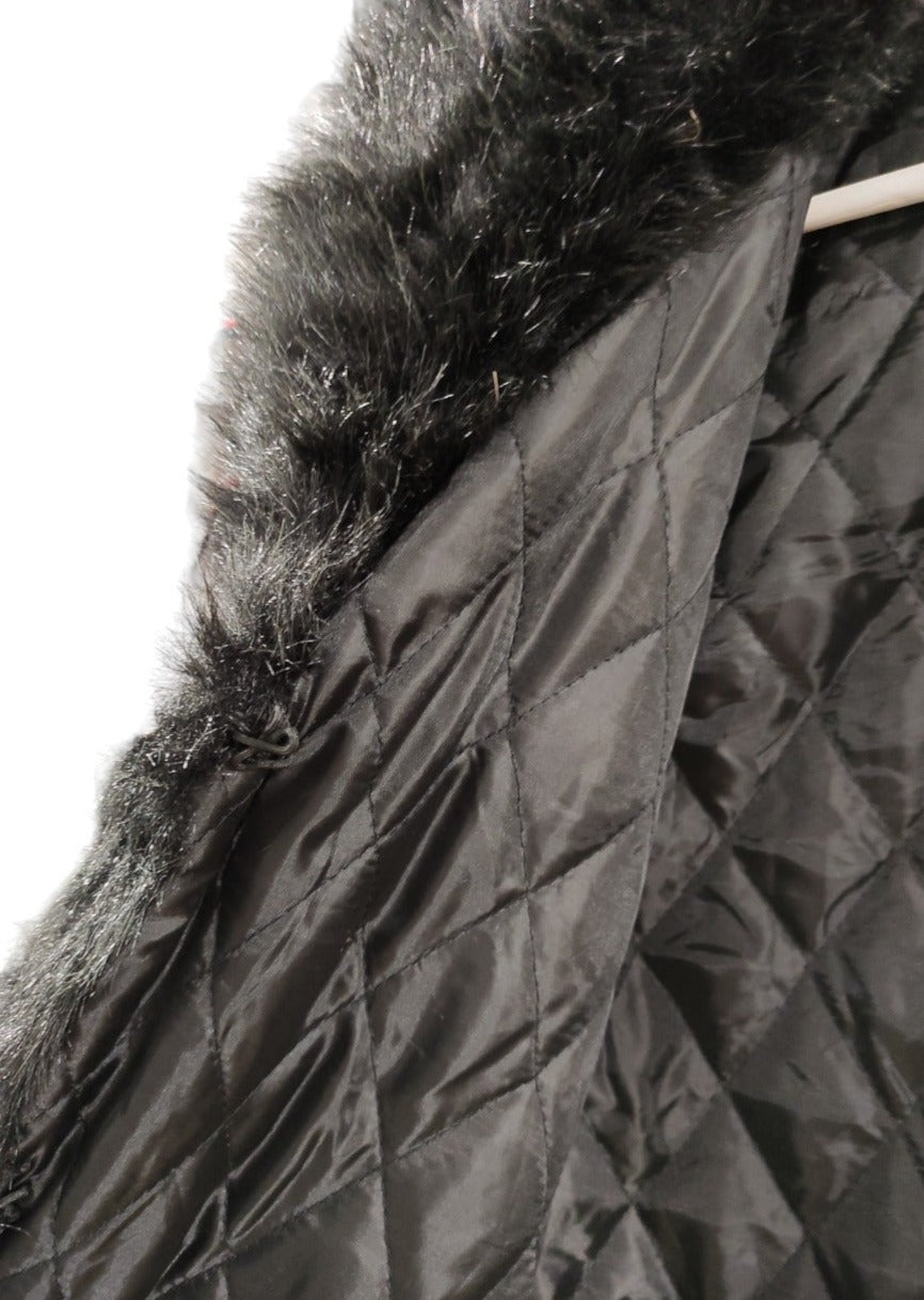 Vintage, Γυναικείο, Γούνινο Παλτό LUSY & ELISA σε Μαύρο χρώμα (S/M)