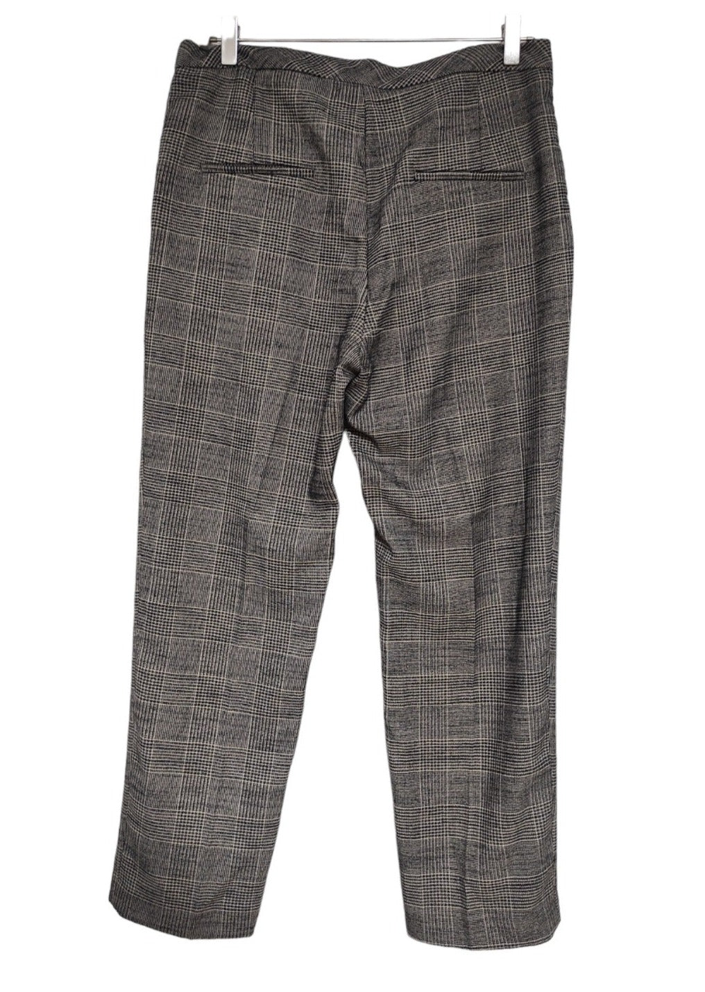 Πτι-Καρό Γυναικείο Παντελόνι H&M σε Γκρι-Μαύρο χρώμα (Large)