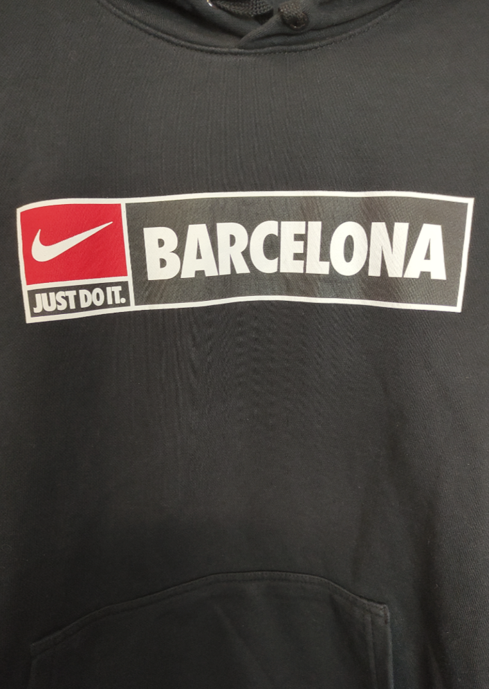 Top Branded, Ανδρική, Φούτερ Μπλούζα Barcelona σε Μαύρο Χρώμα (Medium)
