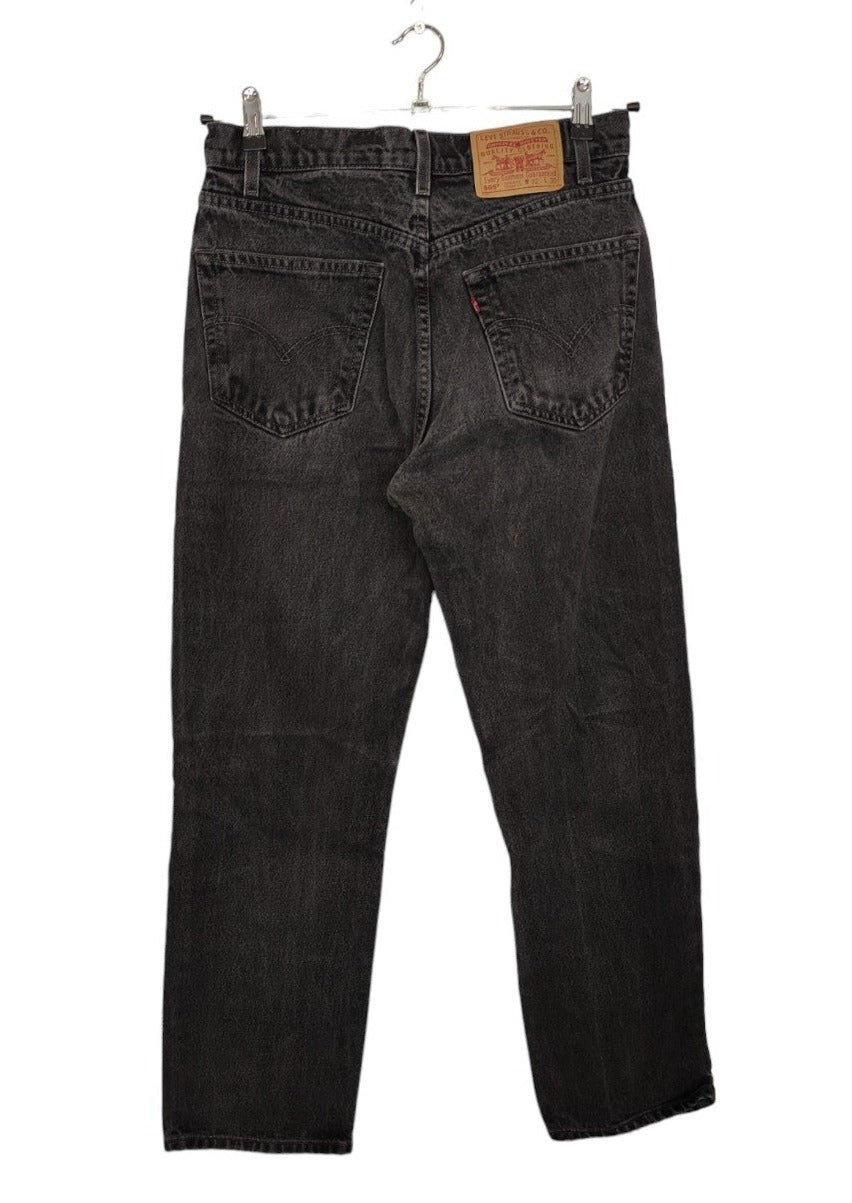 Γυναικείο Tζιν Παντελόνι LEVI'S 505 σε Σκούρο Γκρι Denim (No 32)