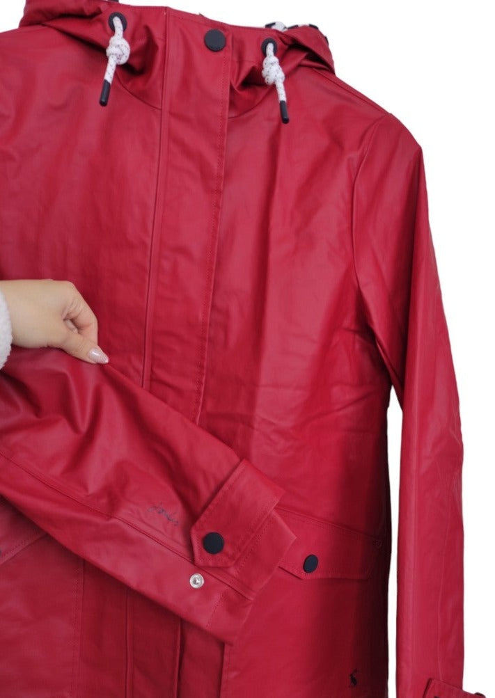 Αδιάβροχο Γυναικείο Μπουφάν JOULES σε Βαθύ Κόκκινο χρώμα (Small)