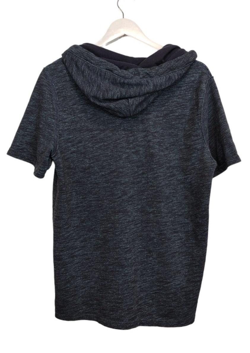 Ανδρική, Κοντομάνικη Φούτερ Μπλούζα HOLLISTER σε Σκούρο Μπλε-Σιέλ Χρώμα (Small)