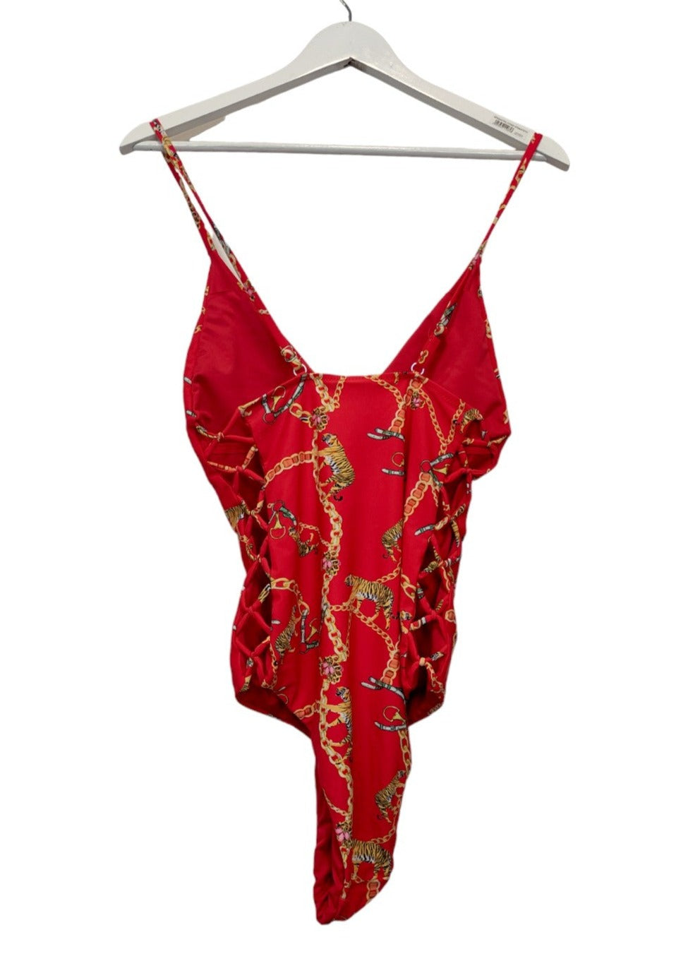 Animal Print, Ολόσωμο Γυναικείο Μαγιό YON YI σε Κόκκινο χρώμα (Small)
