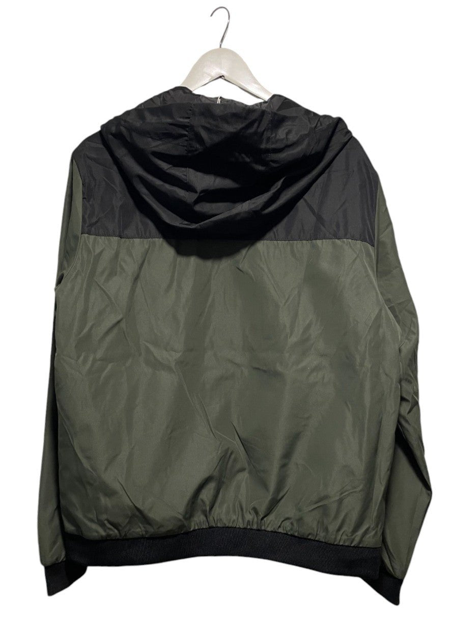 Outlet Ανδρικό, Αθλητικό Μπουφάν JACK & JONES σε Πράσινο- Μαύρο χρώμα (Medium)