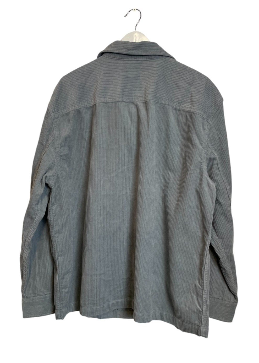 Ανδρικό, Ελαφρύ, Κοτλέ Τζάκετ H&M σε Γκρι/Σιέλ χρώμα (XL)