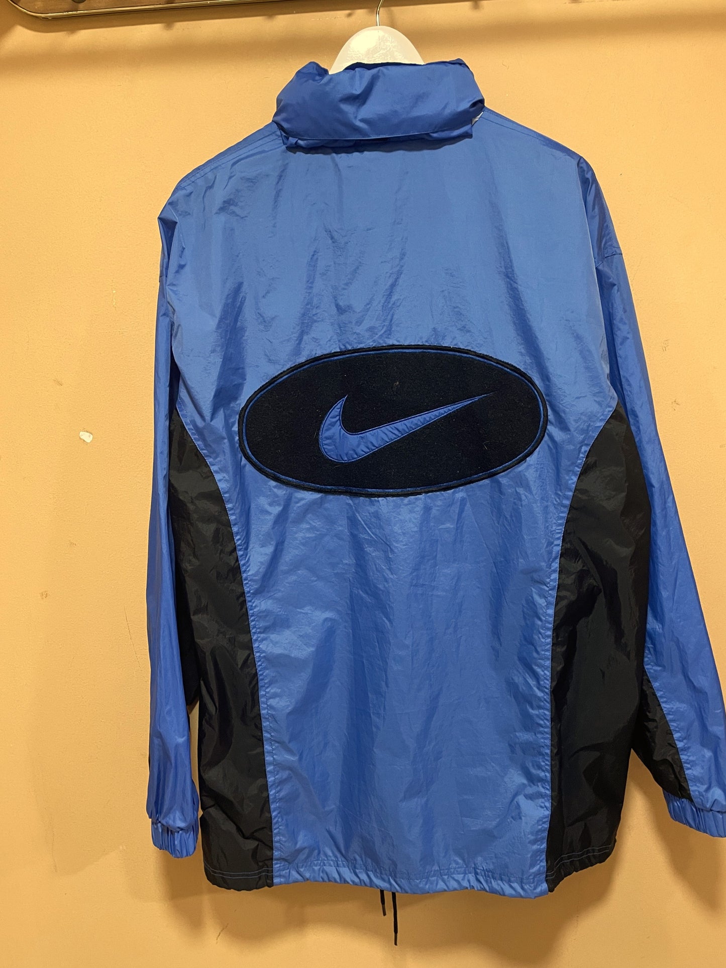 Αθλητικό Ανδρικό Τζάκετ ΝIKE σε Μπλε - Μαύρο χρώμα (Άνετο XL)