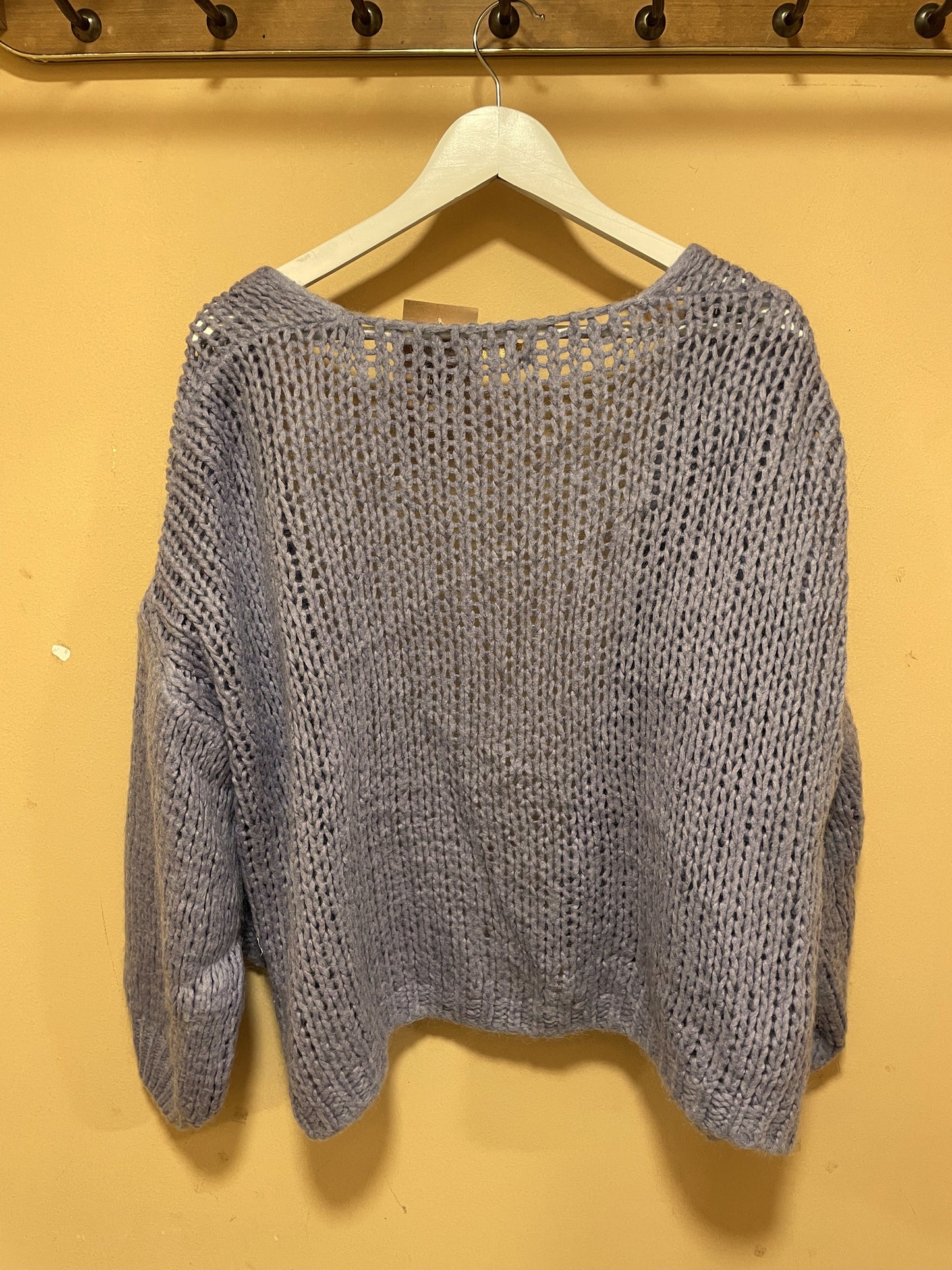 Πλεκτή Γυναικεία Ζακέτα MIKA ELLES Paris σε Λιλά χρώμα (XL)