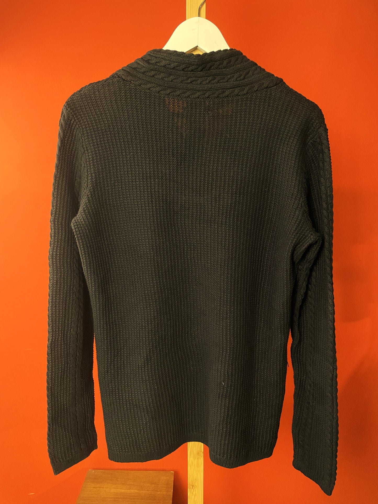 Βαμβακερή, Ανδρική Πλεκτή Μπλούζα / Πουλόβερ NAUTICA σε Μαύρο χρώμα (Small)