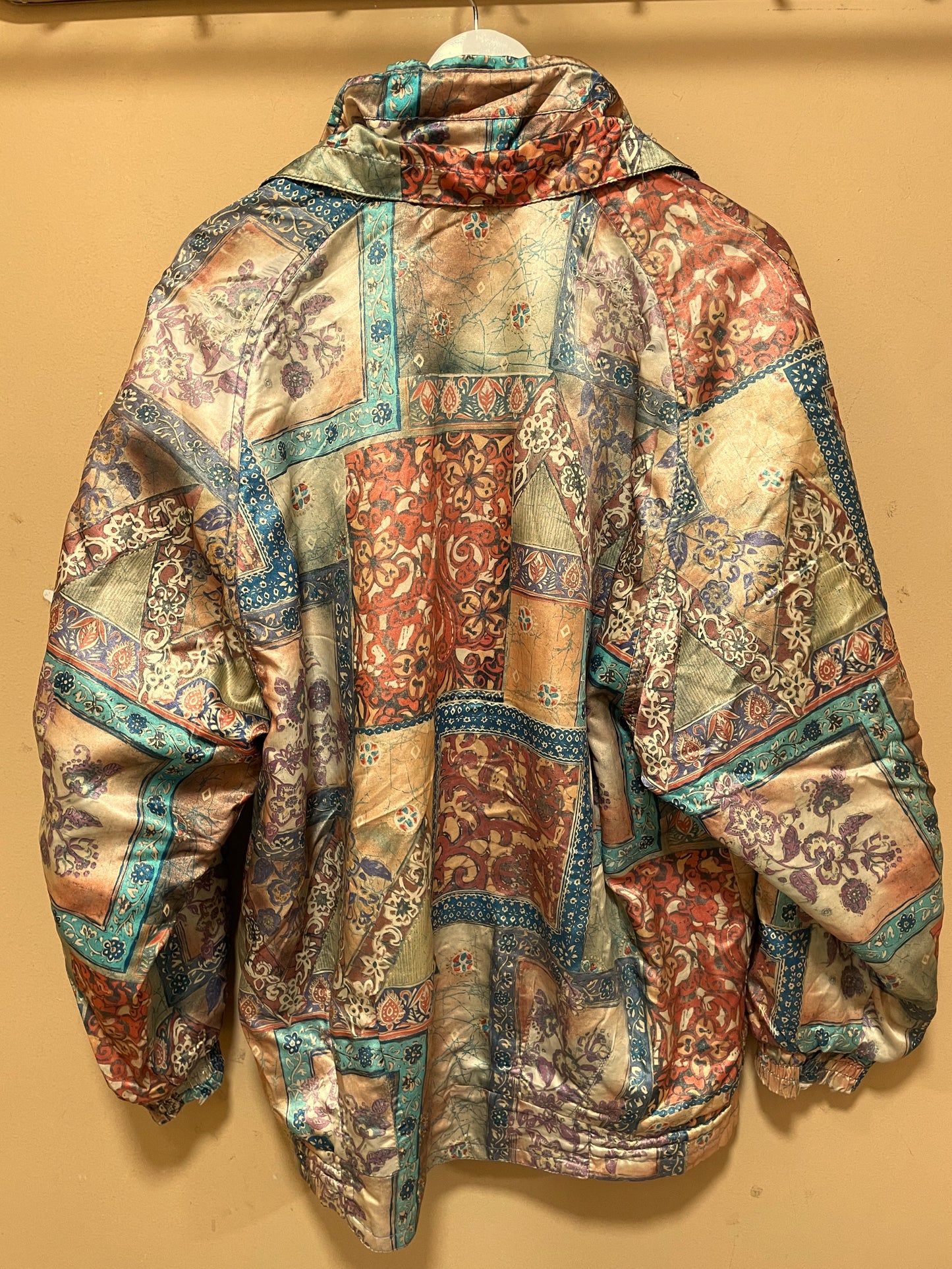 Vintage Γυναικείο Μπουφάν NUMERO UNO σε παλ Μπεζ/Χρυσό χρώμα (Large)