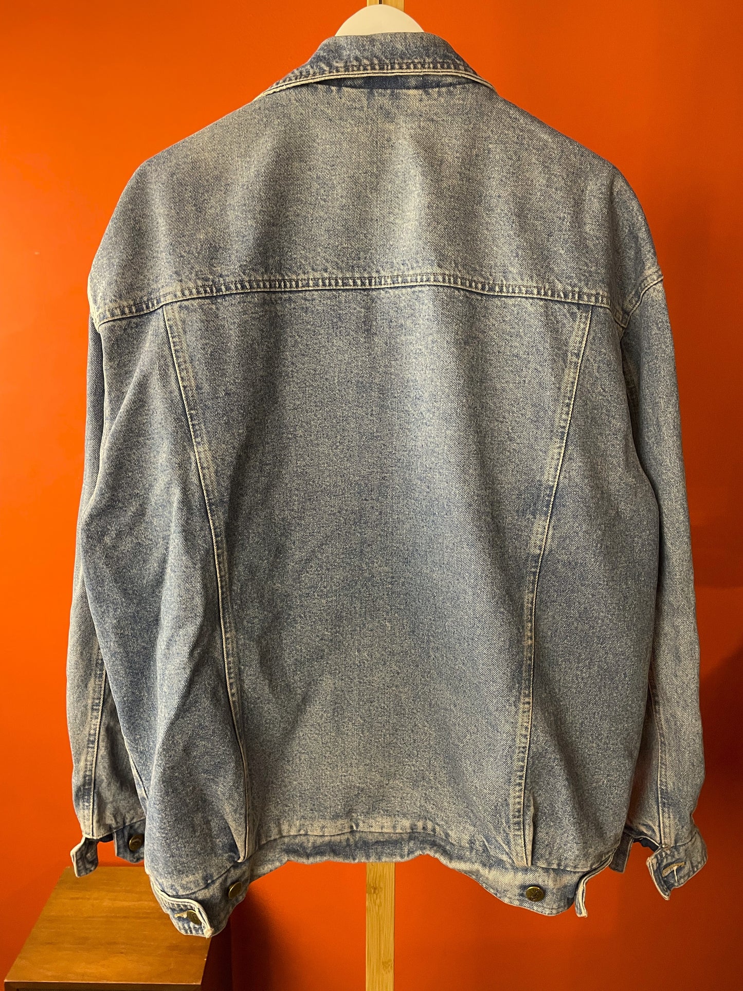 UNIQUE ITEM: Vintage, 90's Ανδρικό Τζιν Τζάκετ PIONEER 300630403 σε Ξεθωριασμένο Denim (Άνετο L)