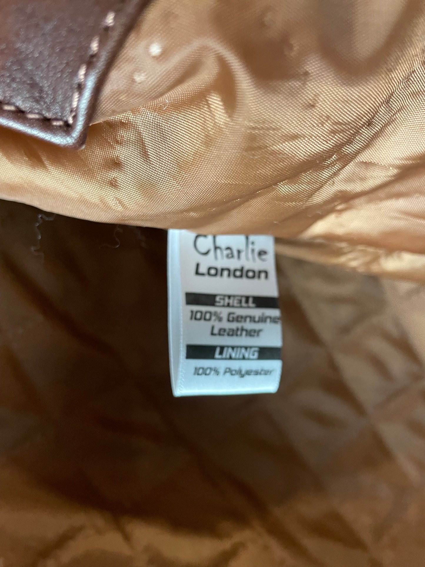 Δερμάτινο Ανδρικό Τζάκετ CHARLIE LONDON σε Σκούρο Καφέ χρώμα (Medium)