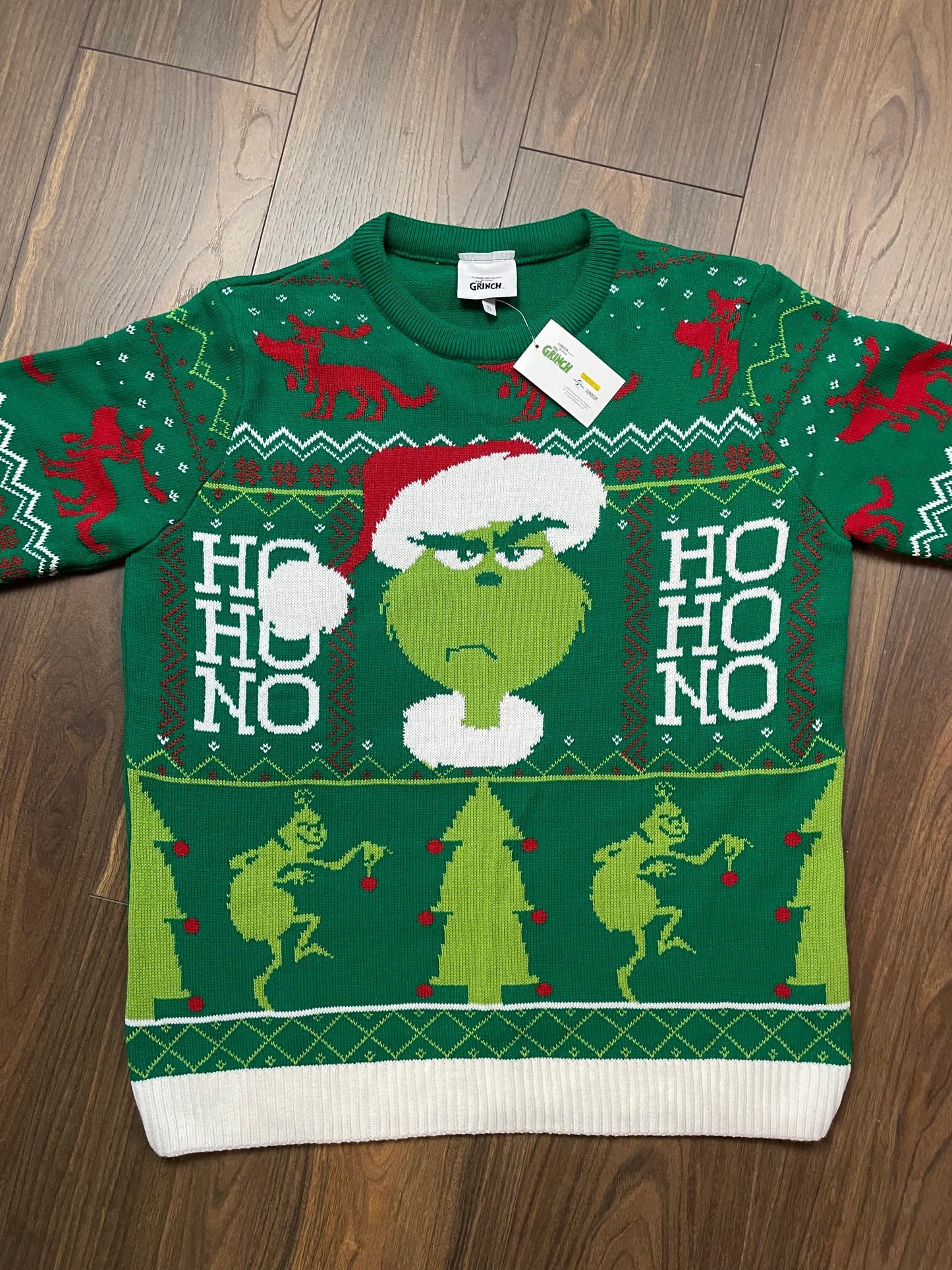 Χριστουγεννιάτικη, Γυναικεία Πλεκτή Μπλούζα/Πουλόβερ STUDIO σε Μαύρο-Μπλε Χρώμα (Large)