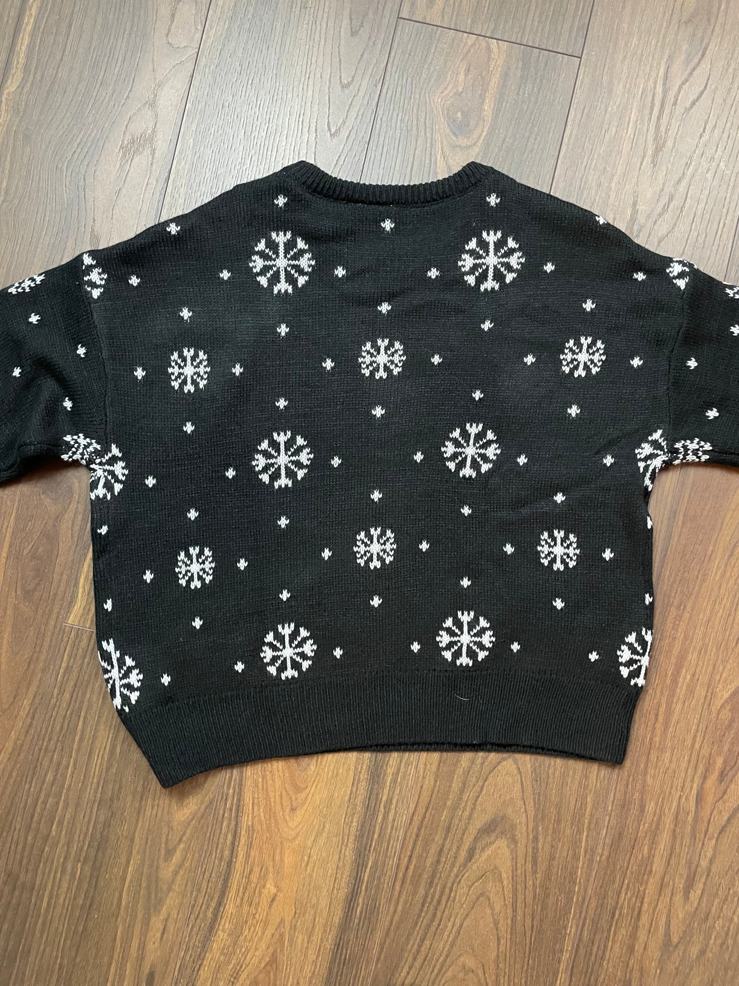 Χριστουγεννιάτικη, Γυναικεία Πλεκτή Μπλούζα/Πουλόβερ MICKEY MOUSE DISNEY σε Μαύρο Χρώμα (Άνετο M - Καλύπτει και L)