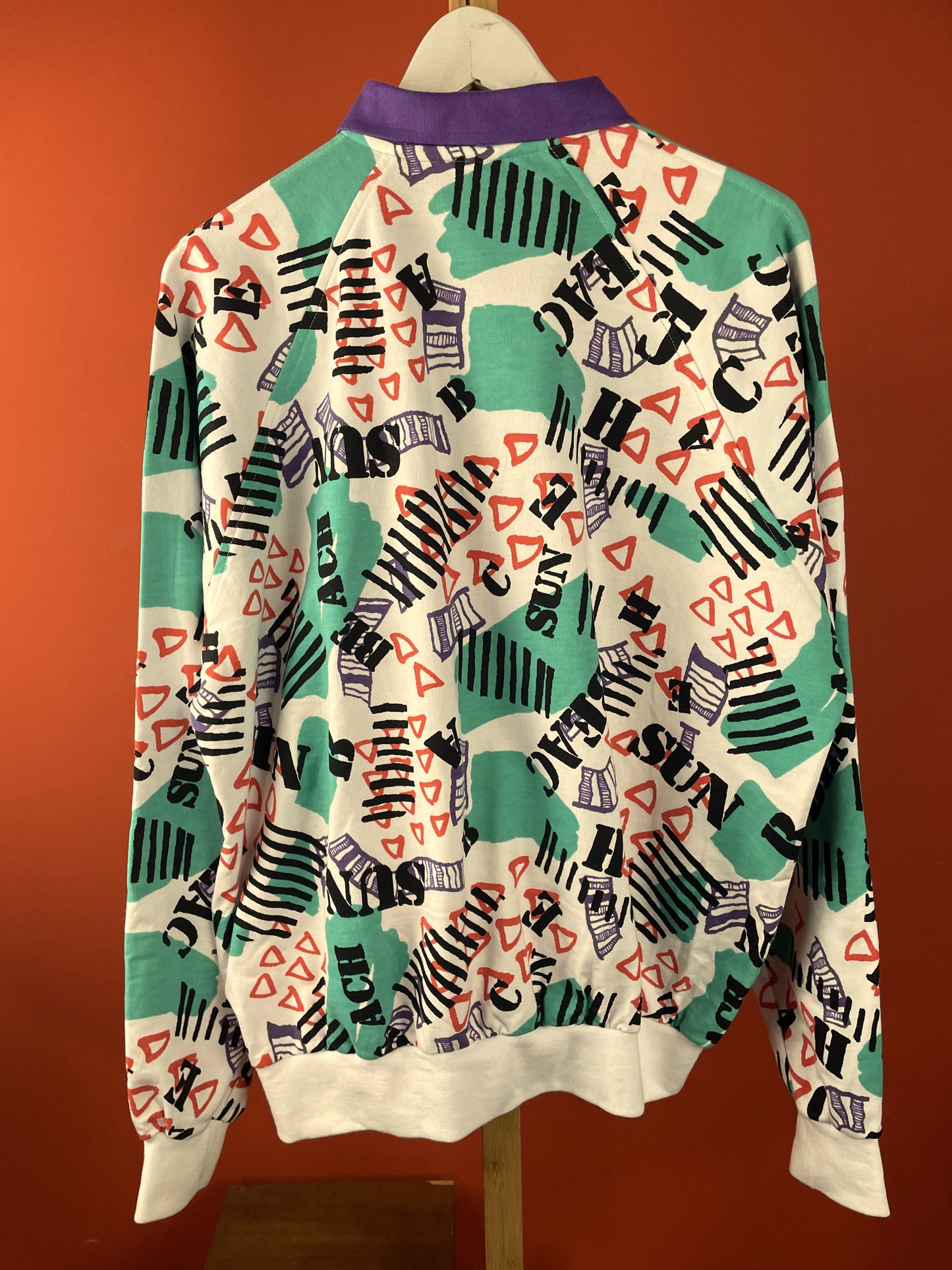 Vintage, Oversized, 80's Φούτερ Μπλούζα RODEO σε Βεραμάν χρώμα (Καλύπτει άνετα έως και Γυναικείο 2XL και Ανδρικό XL)