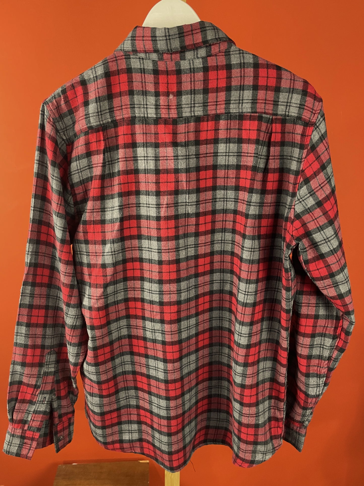 Καρό Ανδρικό Πουκάμισο LEE Regular Fit σε Κόκκινο - Γκρι χρώμα (Medium)