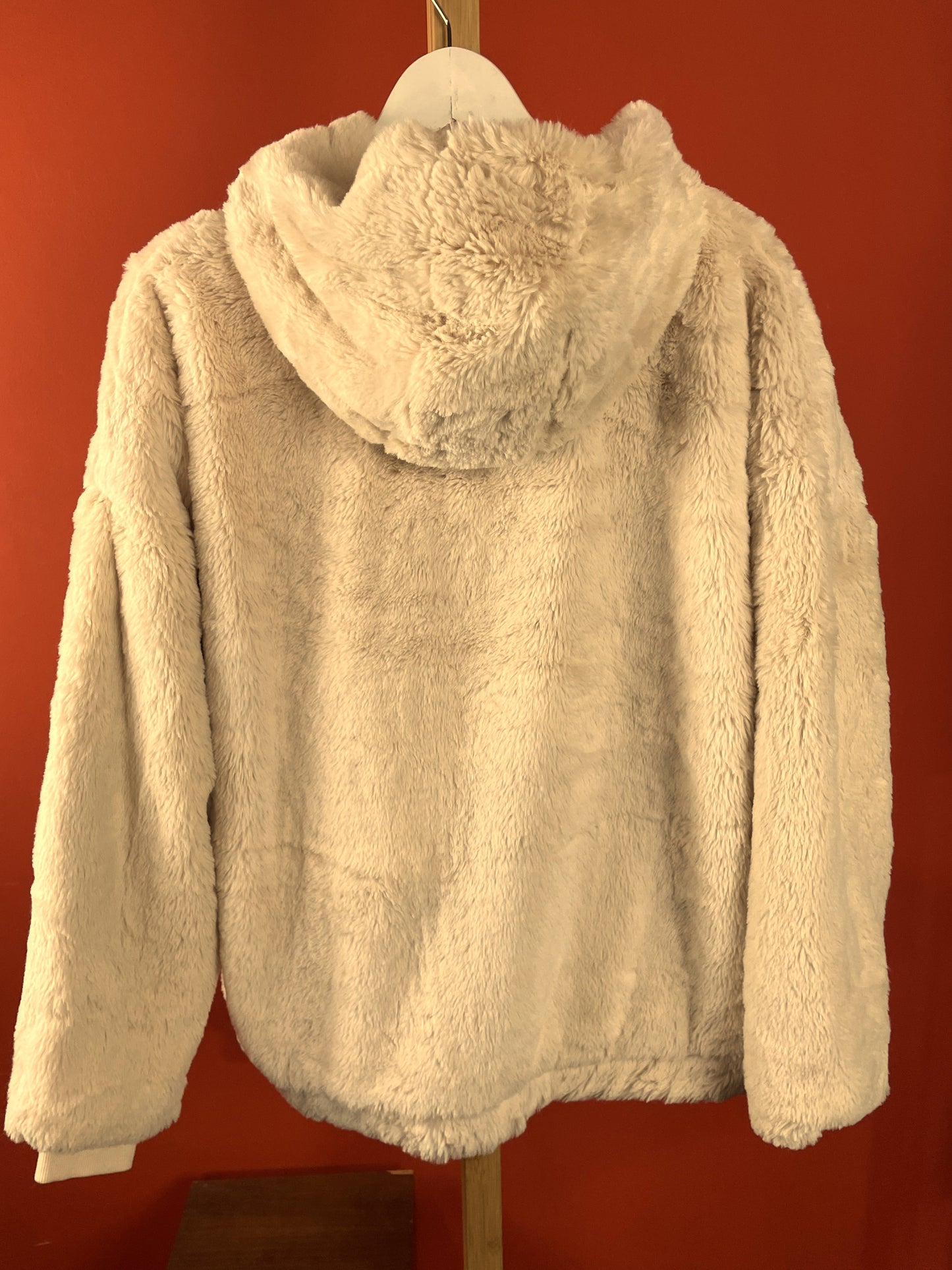 Stock, Γυναικεία Γούνινη Μπλούζα / Τζάκετ BODY σε Μπεζ χρώμα (XL)