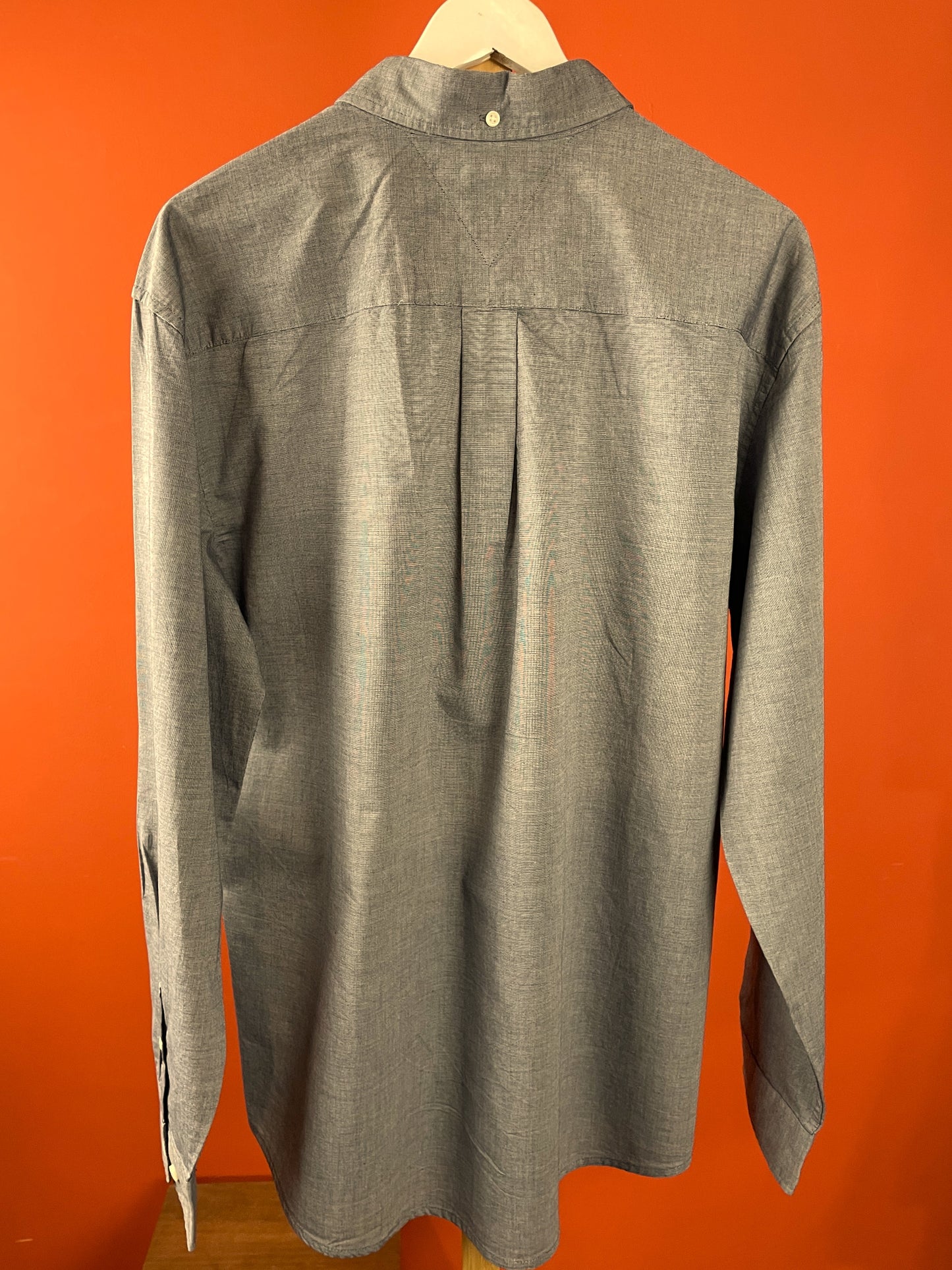 Ανδρικό Πουκάμισο TOMMY HILFIGER σε Γκρι - Σιέλ χρώμα (XL)