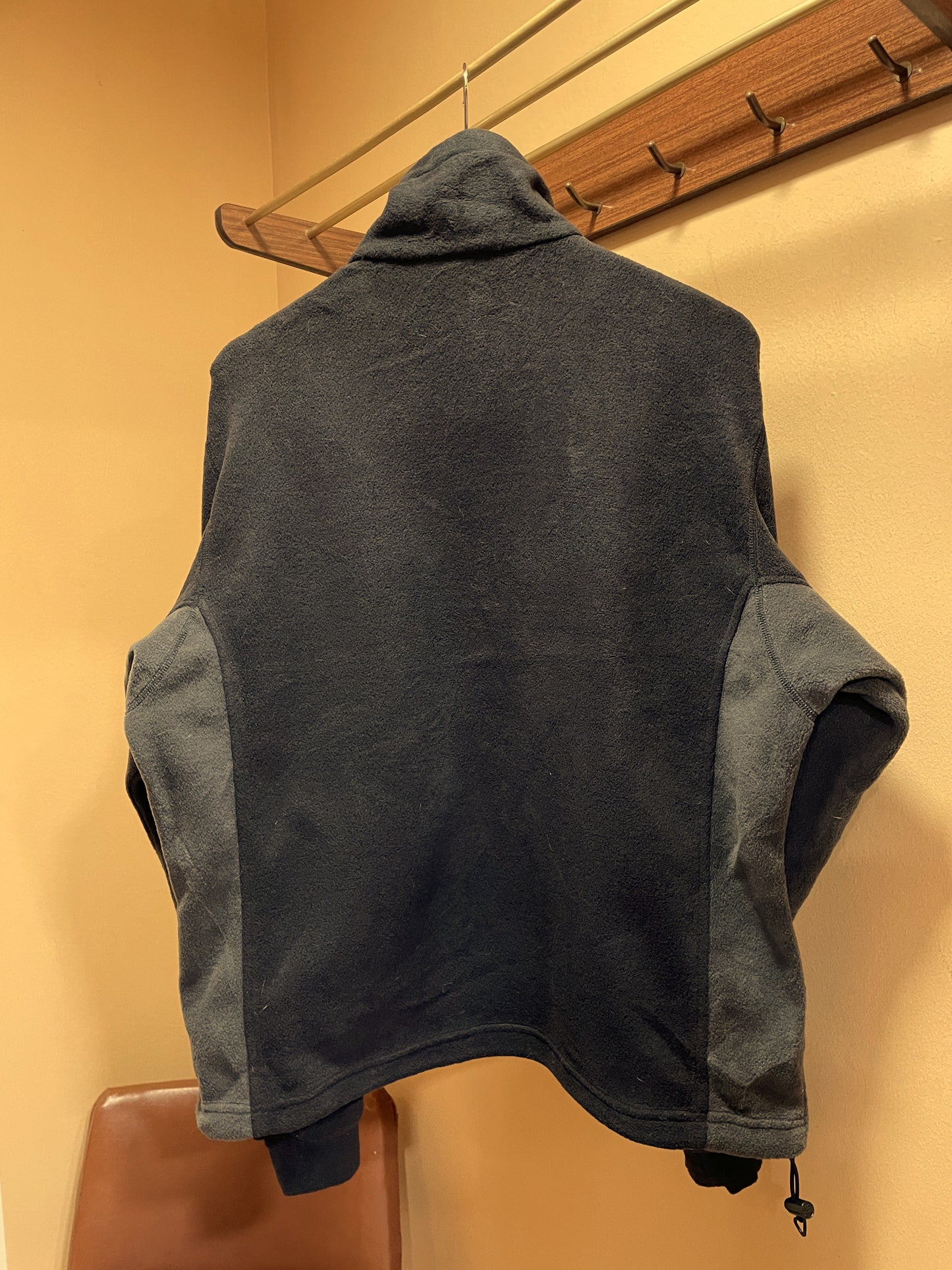 Ανδρική, Φλις Ζακέτα COLUMBIA σε Μαύρο - Γκρι χρώμα (Άνετο M)