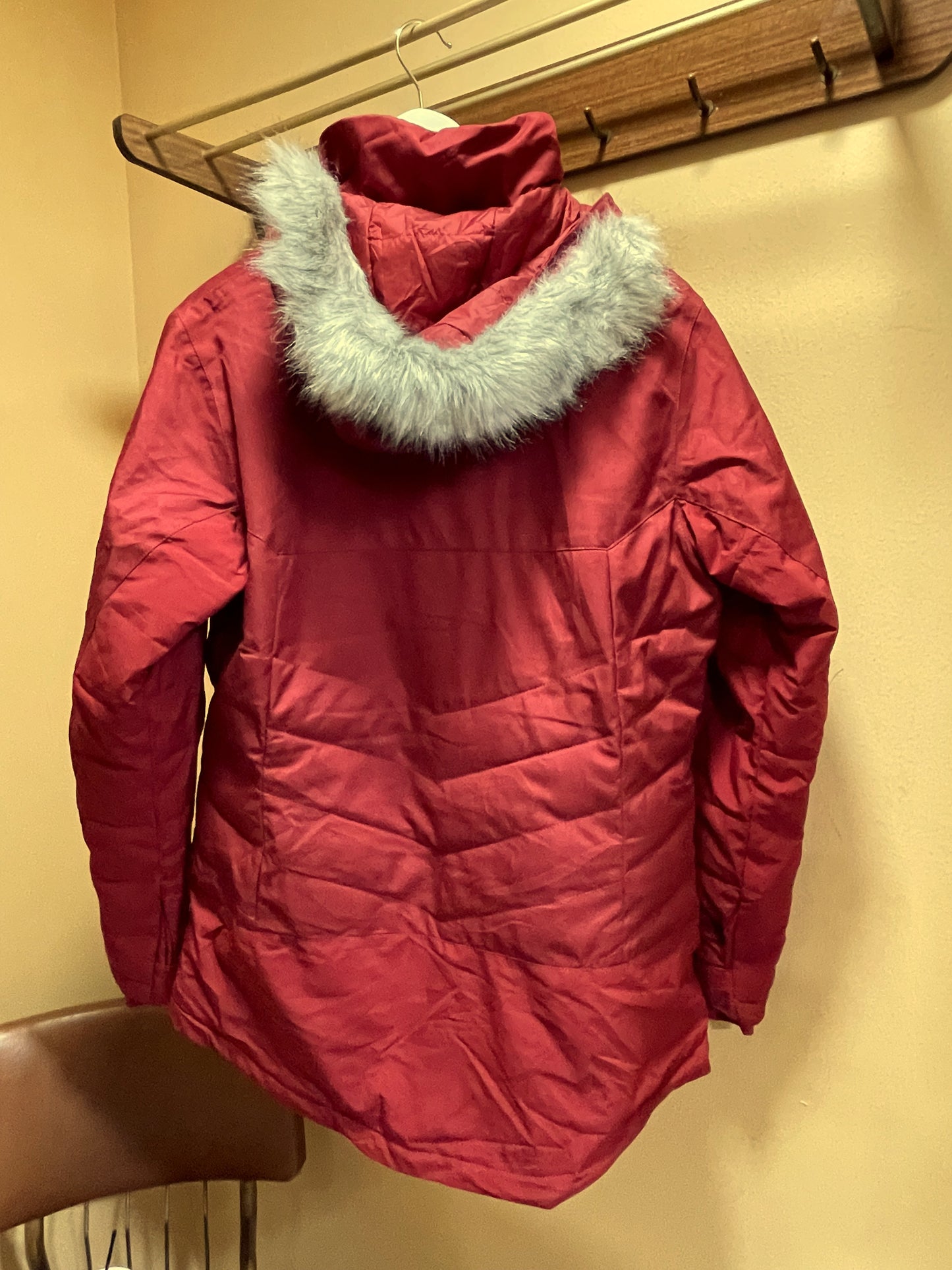 Γυναικείο Μπουφάν COLUMBIA σε Βαθύ Κόκκινο χρώμα (Large)