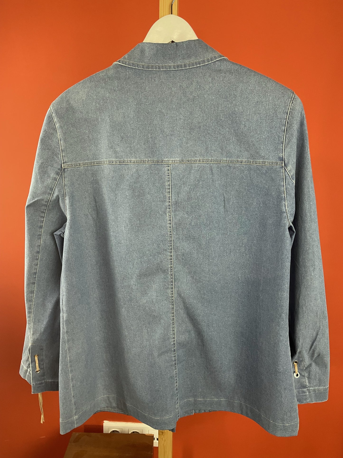 Vintage, Τζιν Γυναικείο Σακάκι VERPASS σε Σιέλ χρώμα (Large -44)