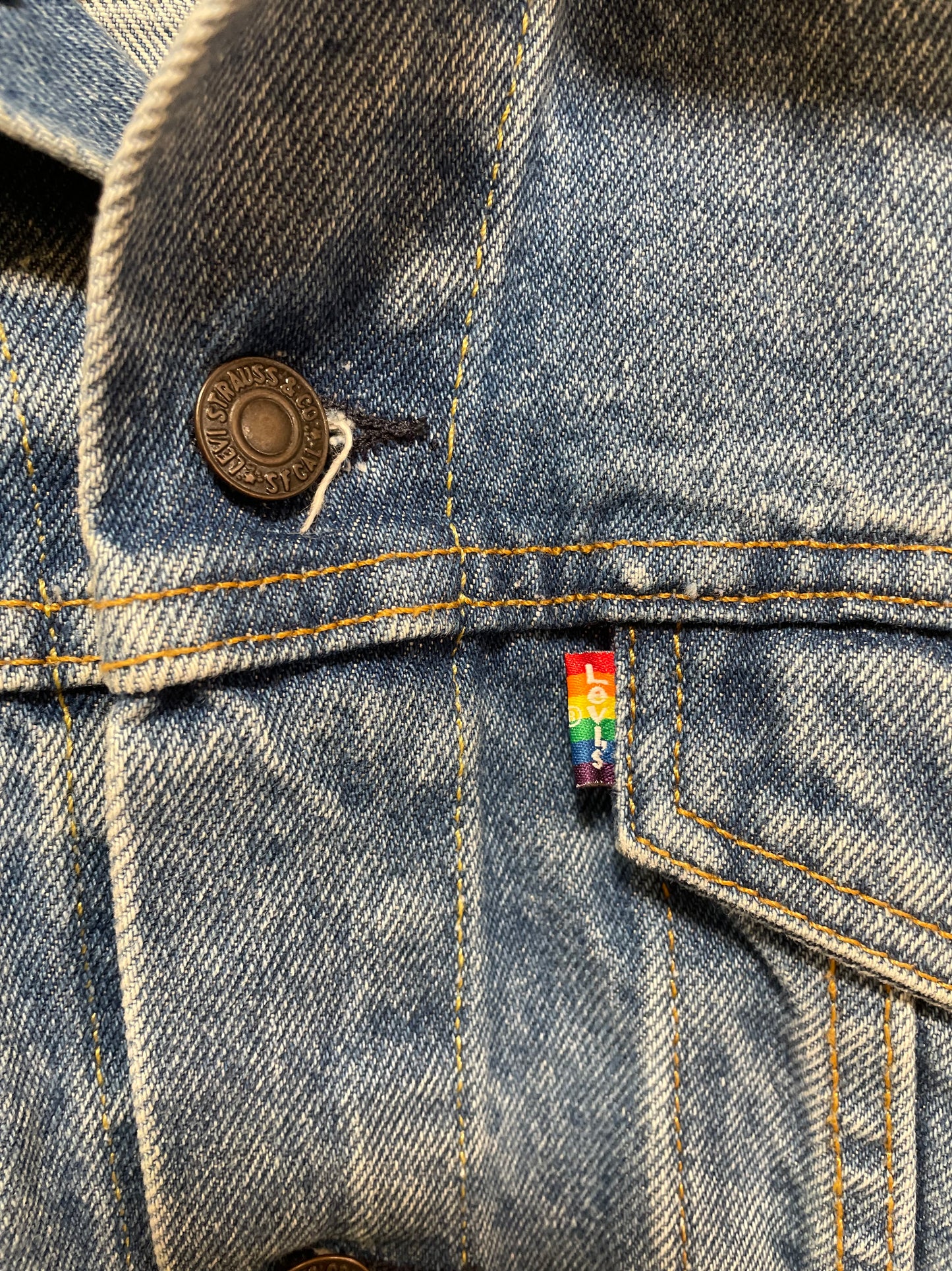 Ανδρικό Τζιν Τζάκετ LEVI'S σε Ξεθωριασμένο Denim (Medium)