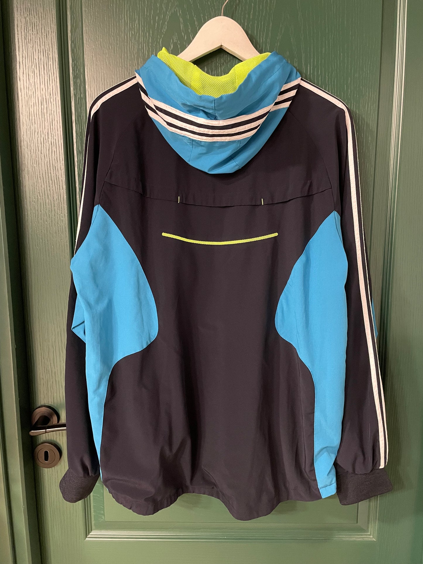 Ανδρική Σπορ Ζακέτα με κουκούλα ADIDAS σε Σκούρο Μπλε - Μαύρο χρώμα (Large)