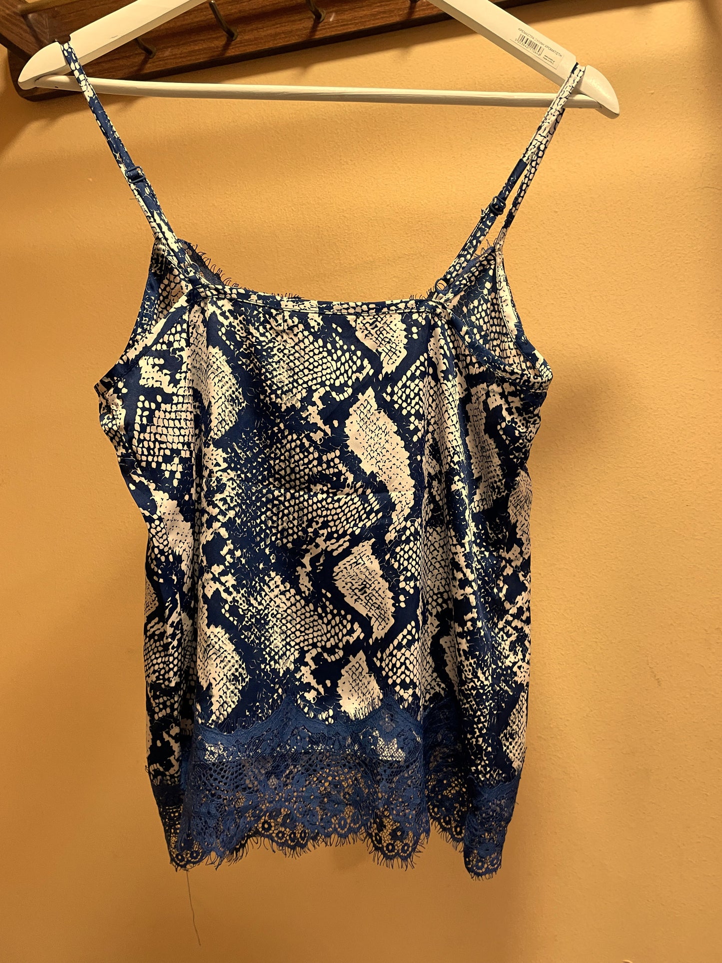Γυναικείο Τοπ με Τιράντες MISSGUIDED σε Σκούρο Μπλε / Nude χρώμα (XS/S)