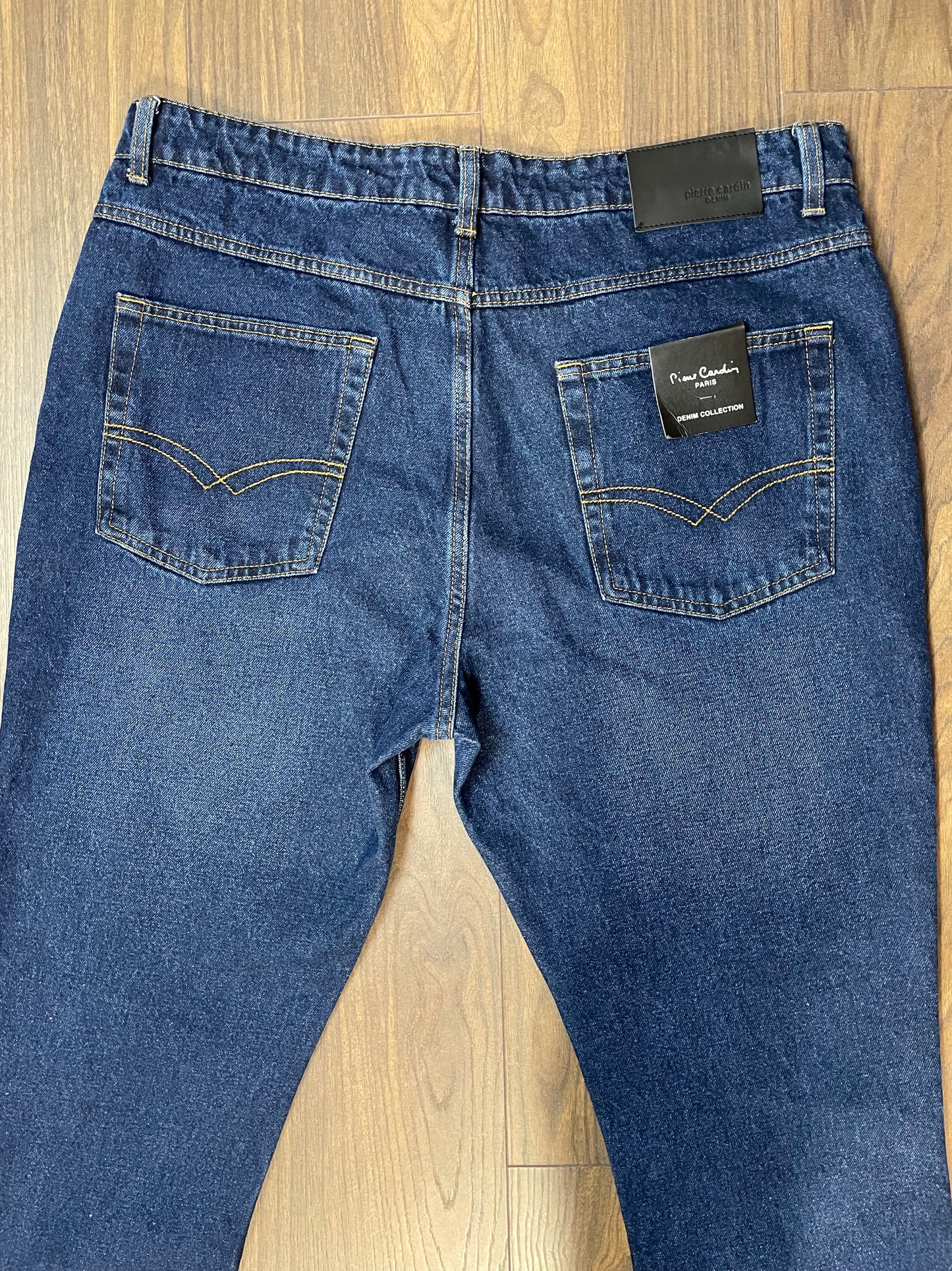 Stock, Aνδρικό Τζιν Παντελόνι PIERRE CARDIN PARIS σε Κλασικό Denim σε Σκούρο Μπλε χρώμα (No 38R)