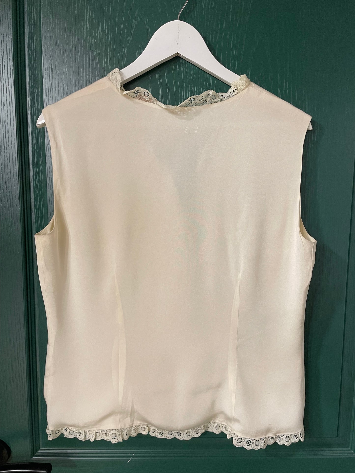 Vintage, Γυναικείο Αμάνικο Πουκάμισο OLMAR σε Nude Χρώμα (Medium)