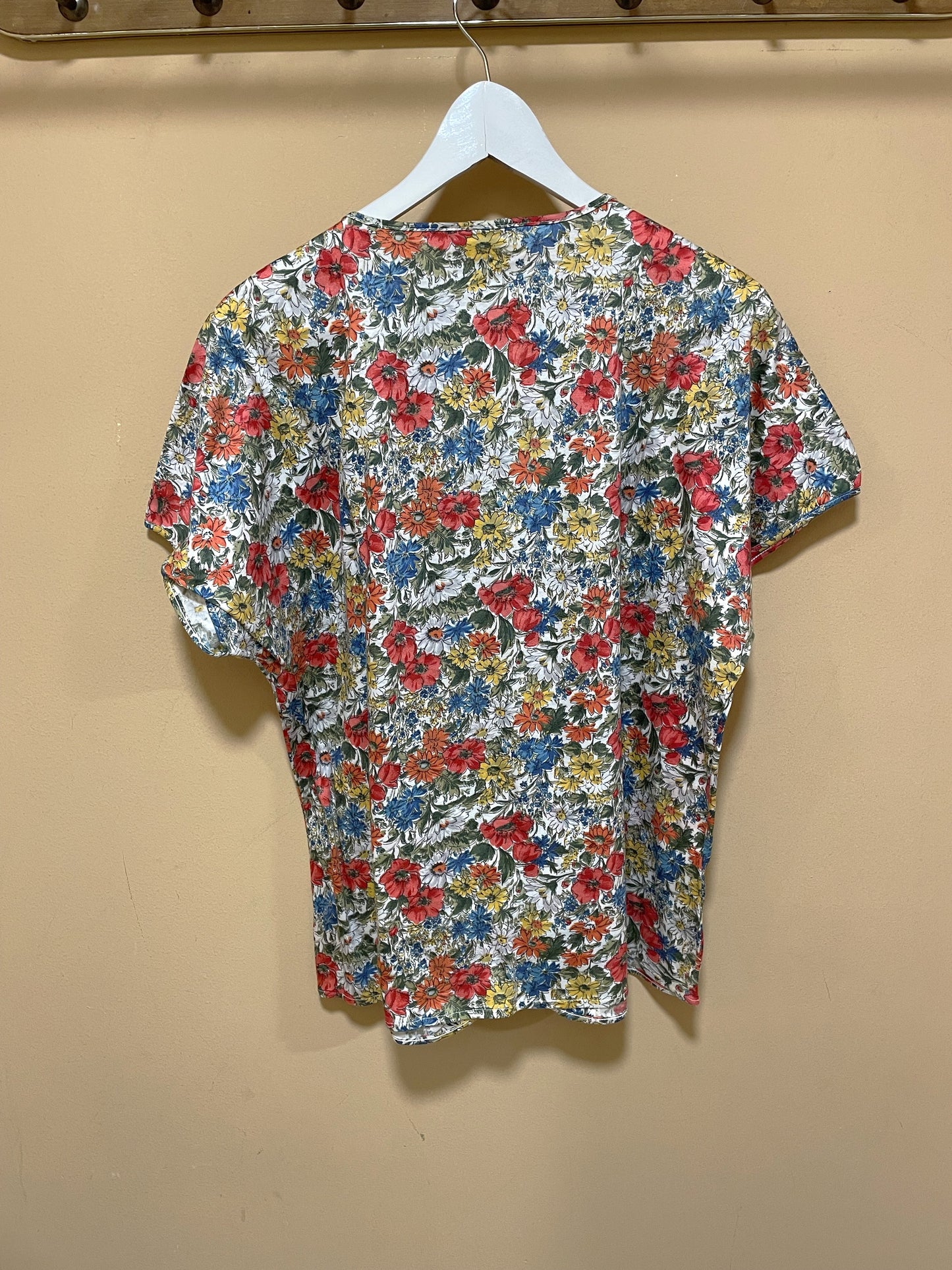 Vintage, Κοντομάνικο, Ιταλικό, Γυναικείο Πουκάμισο MOG Maglificio MG (Large)