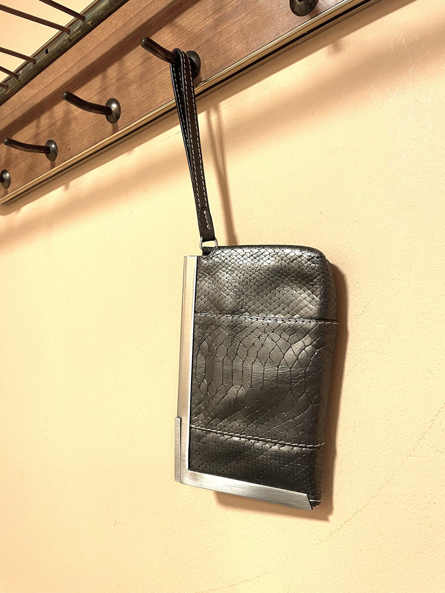 Κροκό Πορτοφόλι CALVIN KLEIN σε Bronze - Χακί χρώμα