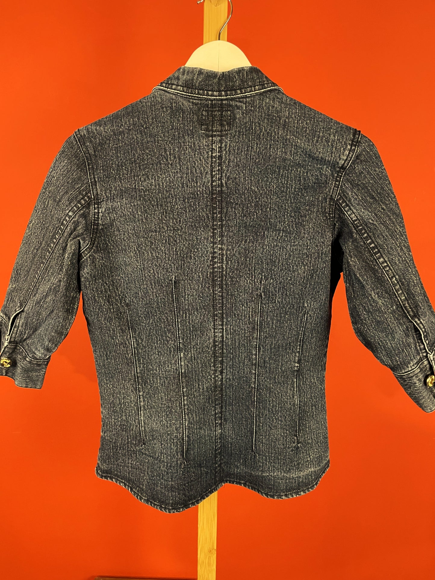 Vintage, Γυναικείο Τζιν Τζάκετ PARASUCO JEANS σε Σκούρο Μπλε Denim (Small)