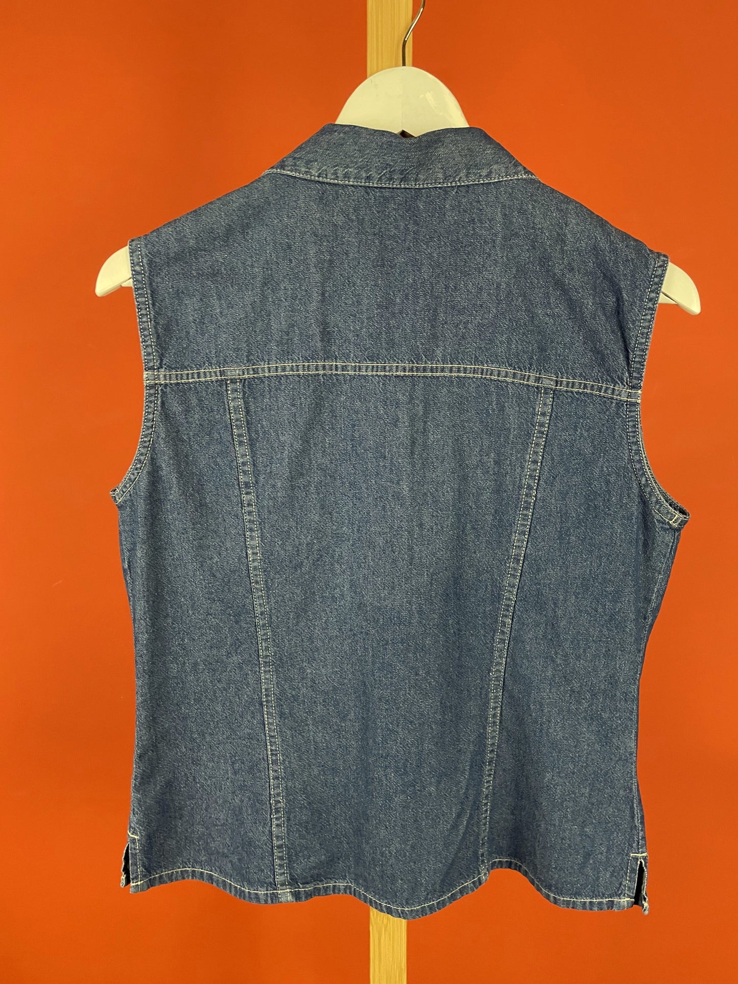 Vintage, Γυναικείο Τζιν Πουκάμισο COSMOS JEANS σε Σιέλ χρώμα (Medium - 38)