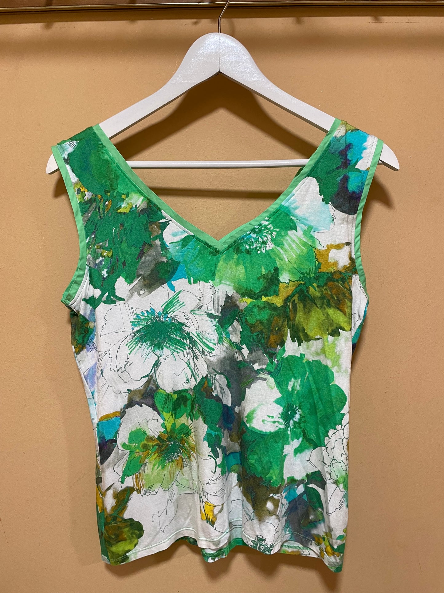 Γυναικεία Μπλούζα NARA CAMICIE σε Λευκό - Πράσινο χρώμα (Medium)