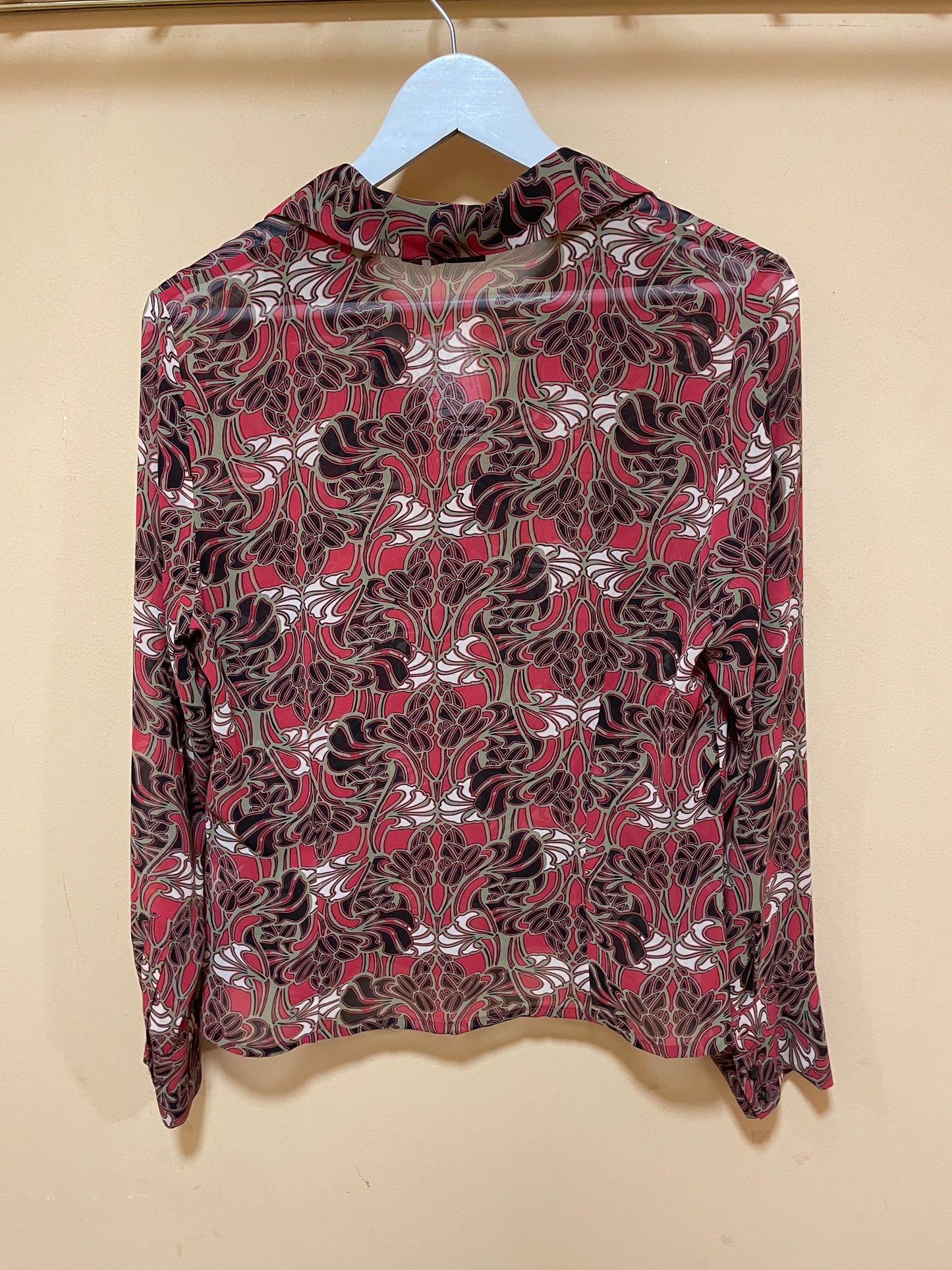 Εμπριμέ Γυναικεία Μπλούζα MEXX σε Κεραμιδί χρώμα (Oversized M)