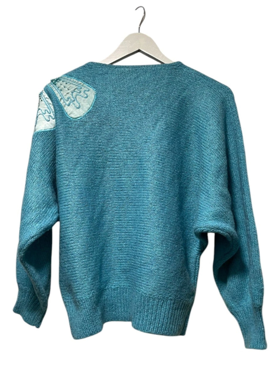 Γυναικεία Πλεκτή Μπλούζα/Πουλόβερ MASTER LEONARD σε Γαλάζιο Χρώμα (S/M)