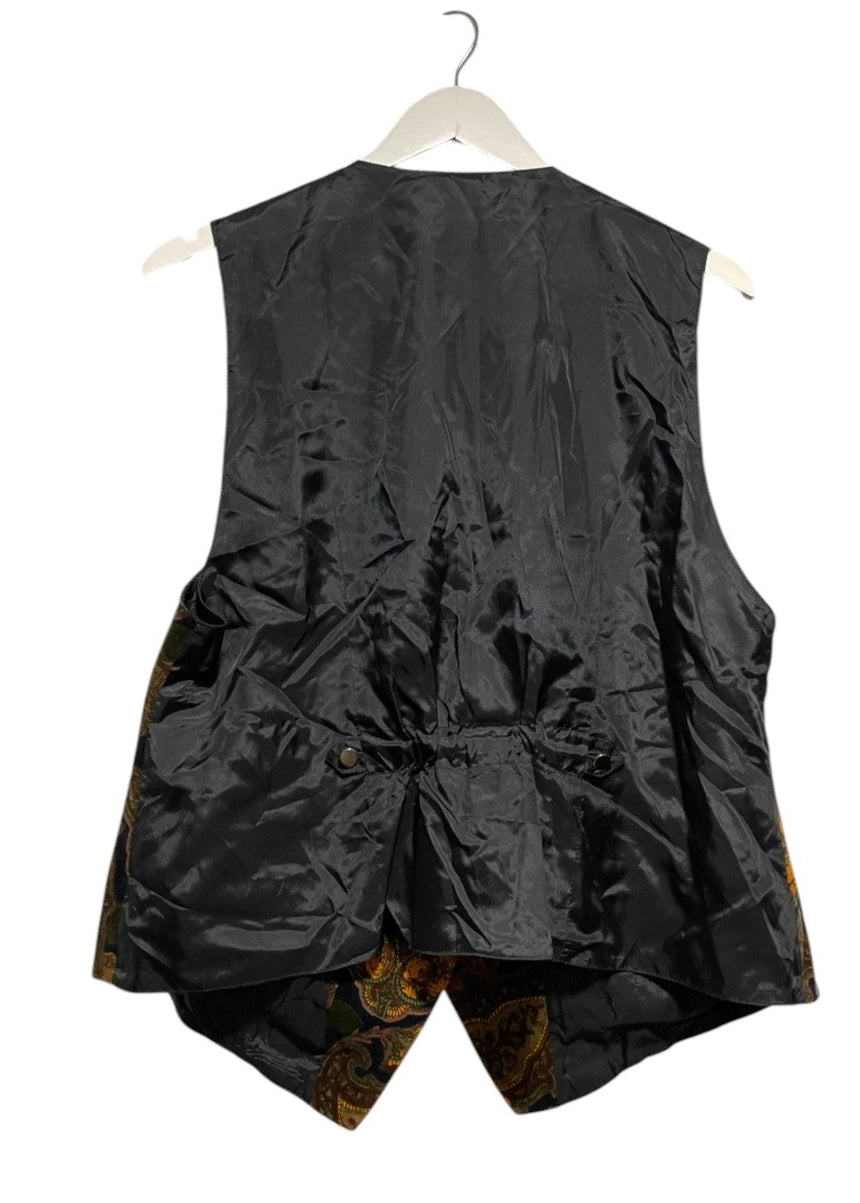 Vintage Γυναικείο Εμπριμέ Γιλέκο TRU BLOUSE σε Γήινα Χρώματα (Large)