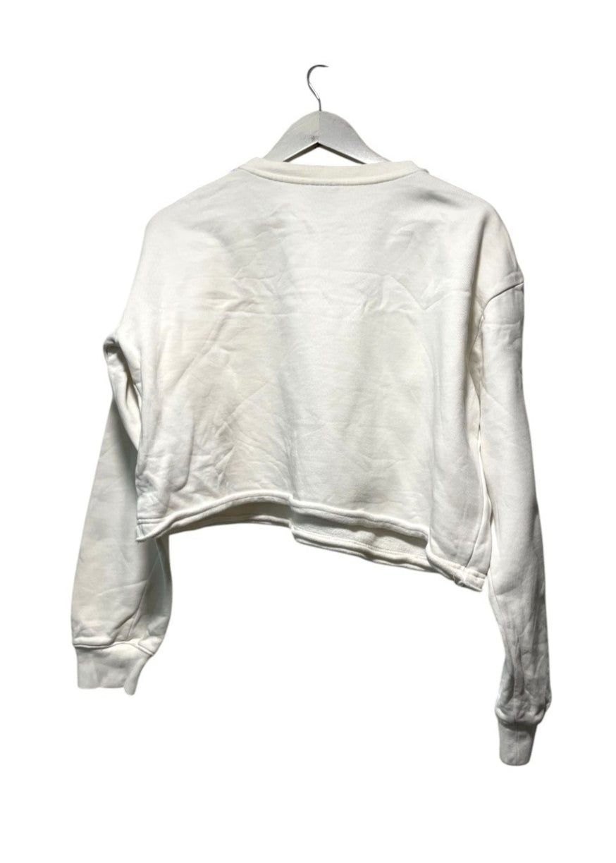 Γυναικεία Crop Φούτερ Μπλούζα CHAMPION σε Λευκό χρώμα (Large)