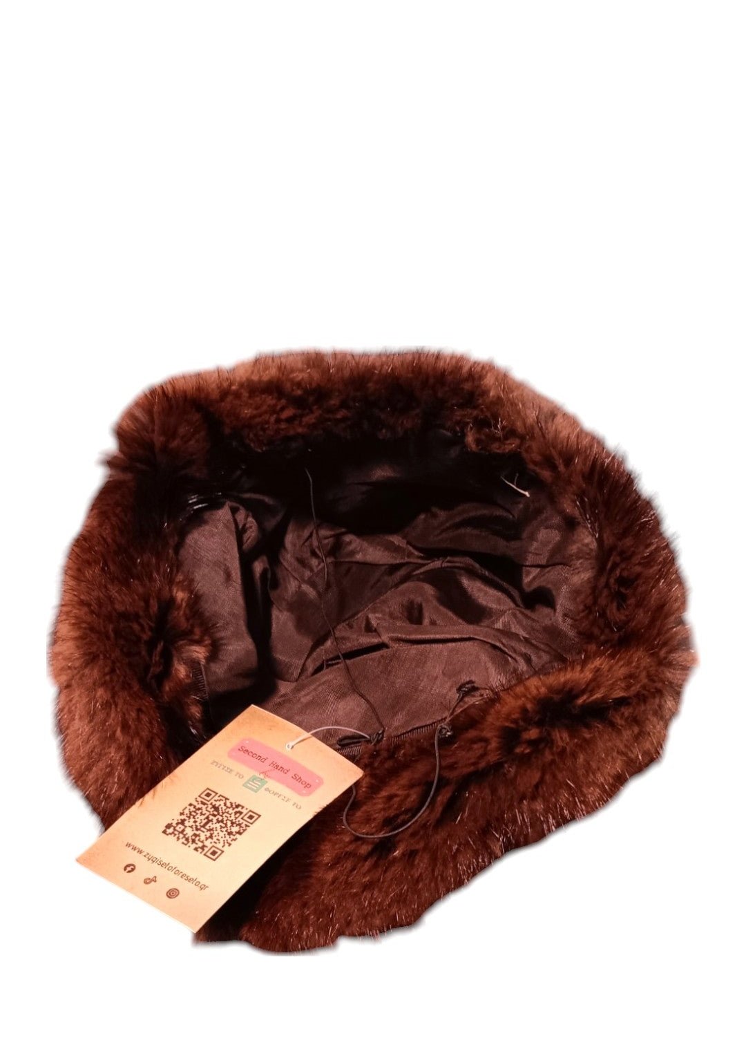 Καπέλο από Φυσική Γούνα σε Καφέ χρώμα