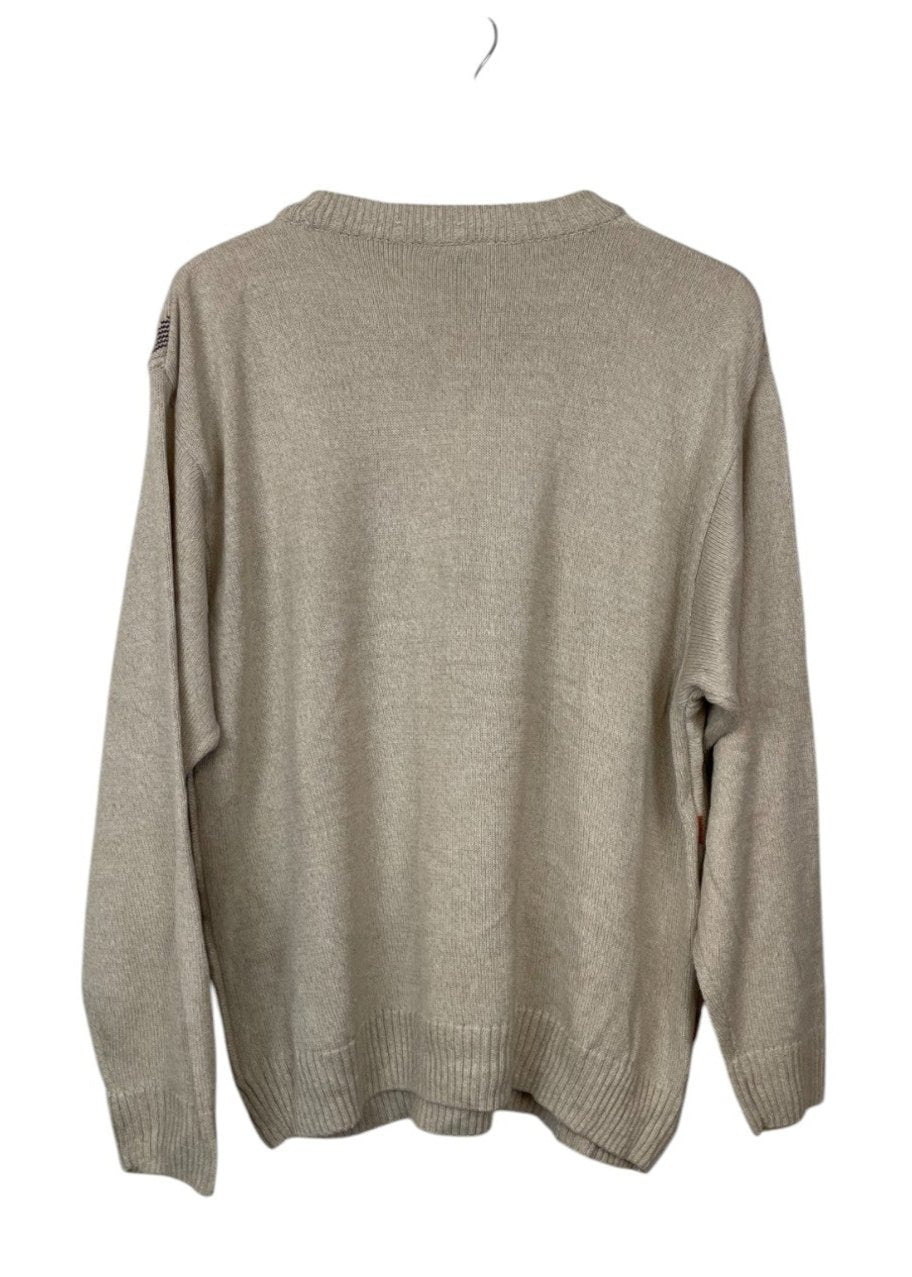 Vintage Ανδρική Πλεκτή Μπλούζα/Πουλόβερ PERIZZI σε Μπεζ Χρώμα (Medium)